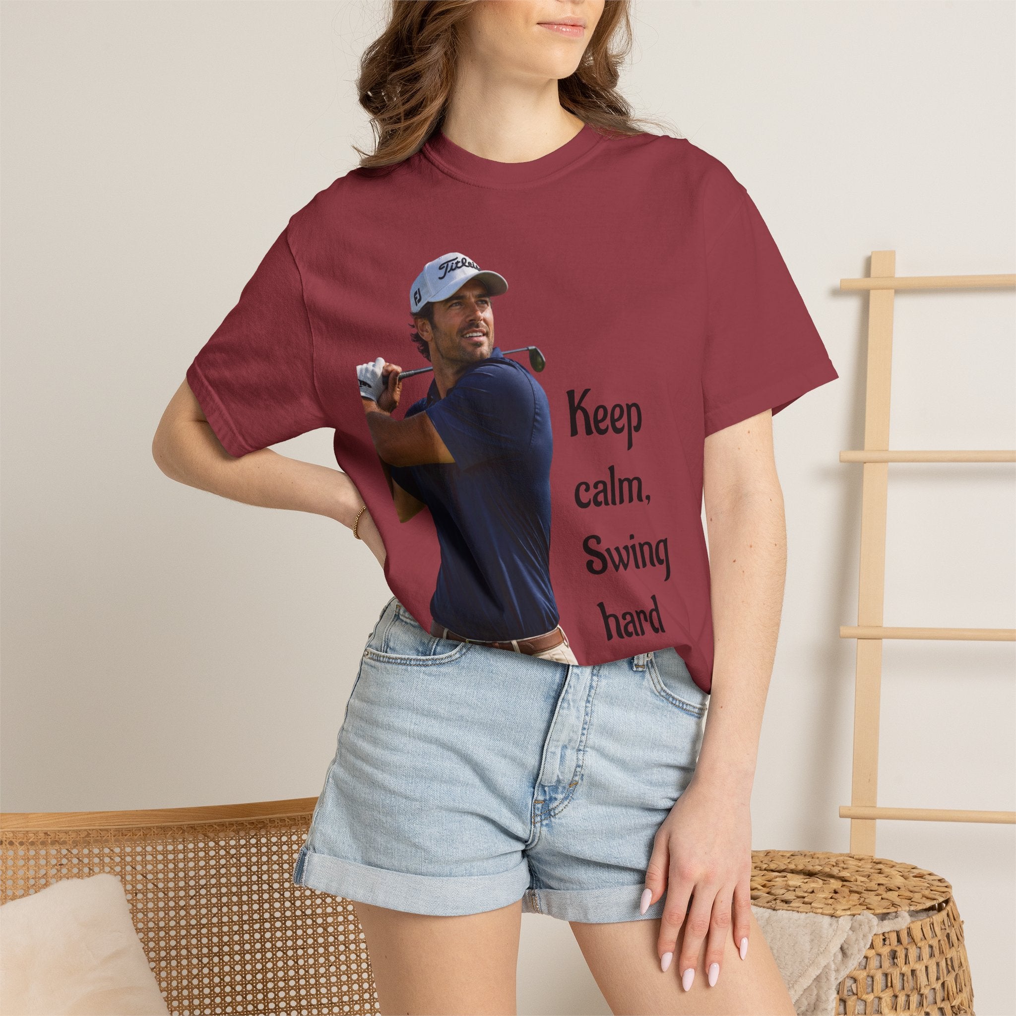 Golf T-Shirt for Course, Clubhouse, or After-Game, Invites at the course, to show off your favorite weekend ritual