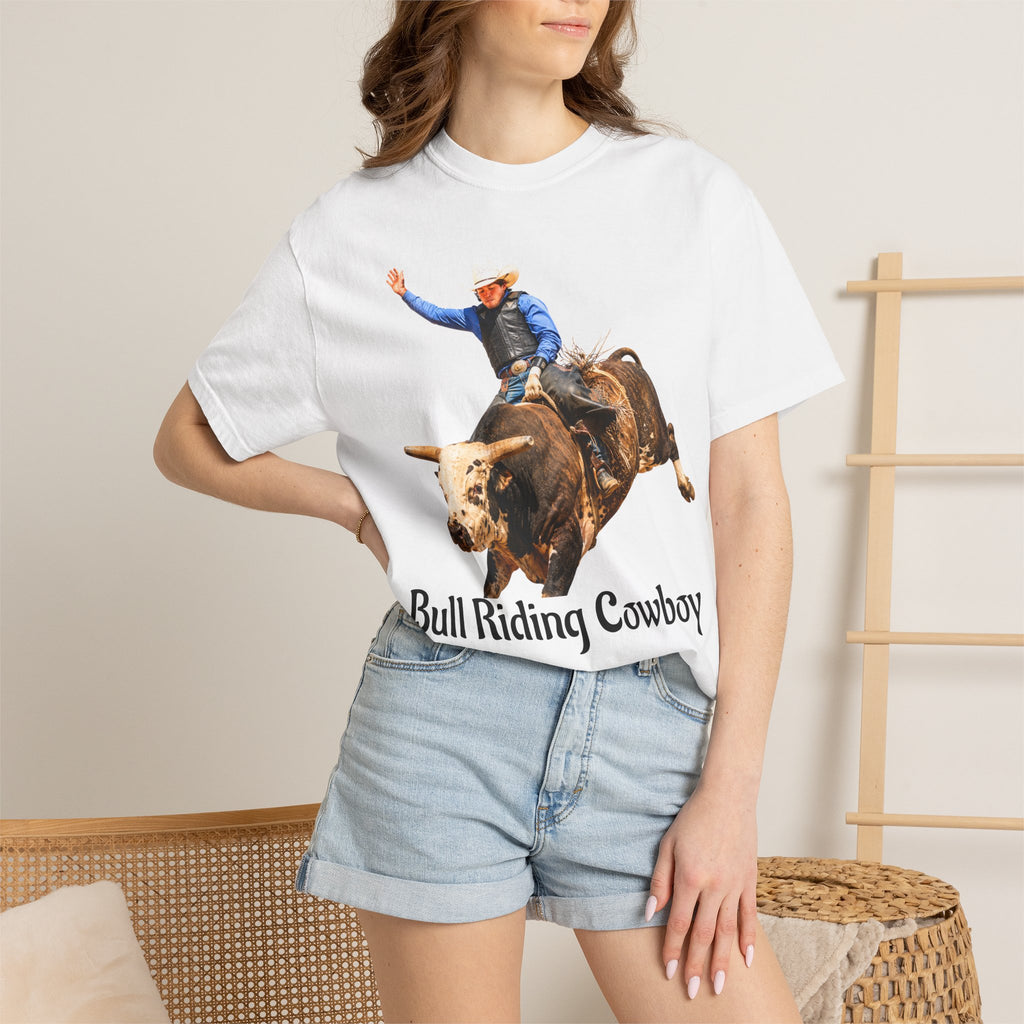Bull Riding Rodeo Photo T-Shirt - Great when you're cheering from the stands or walking the ranch
