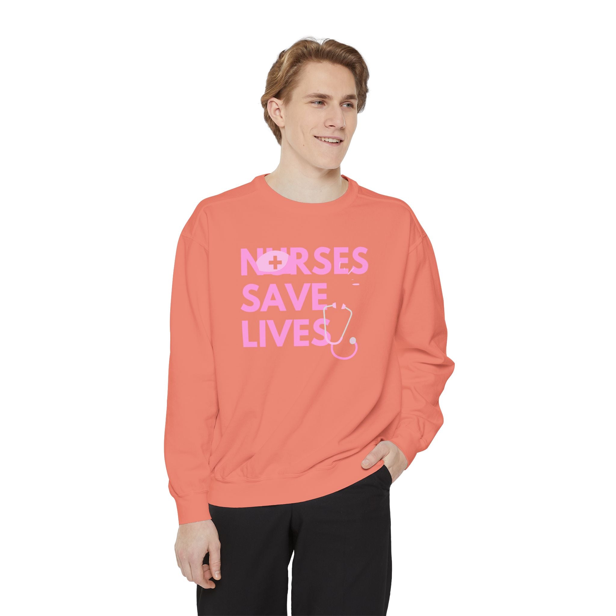 Nurses Save Lives Sweatshirt - Unisex Garment-Great for Everyday Style,  Perfect for Daily Comfort