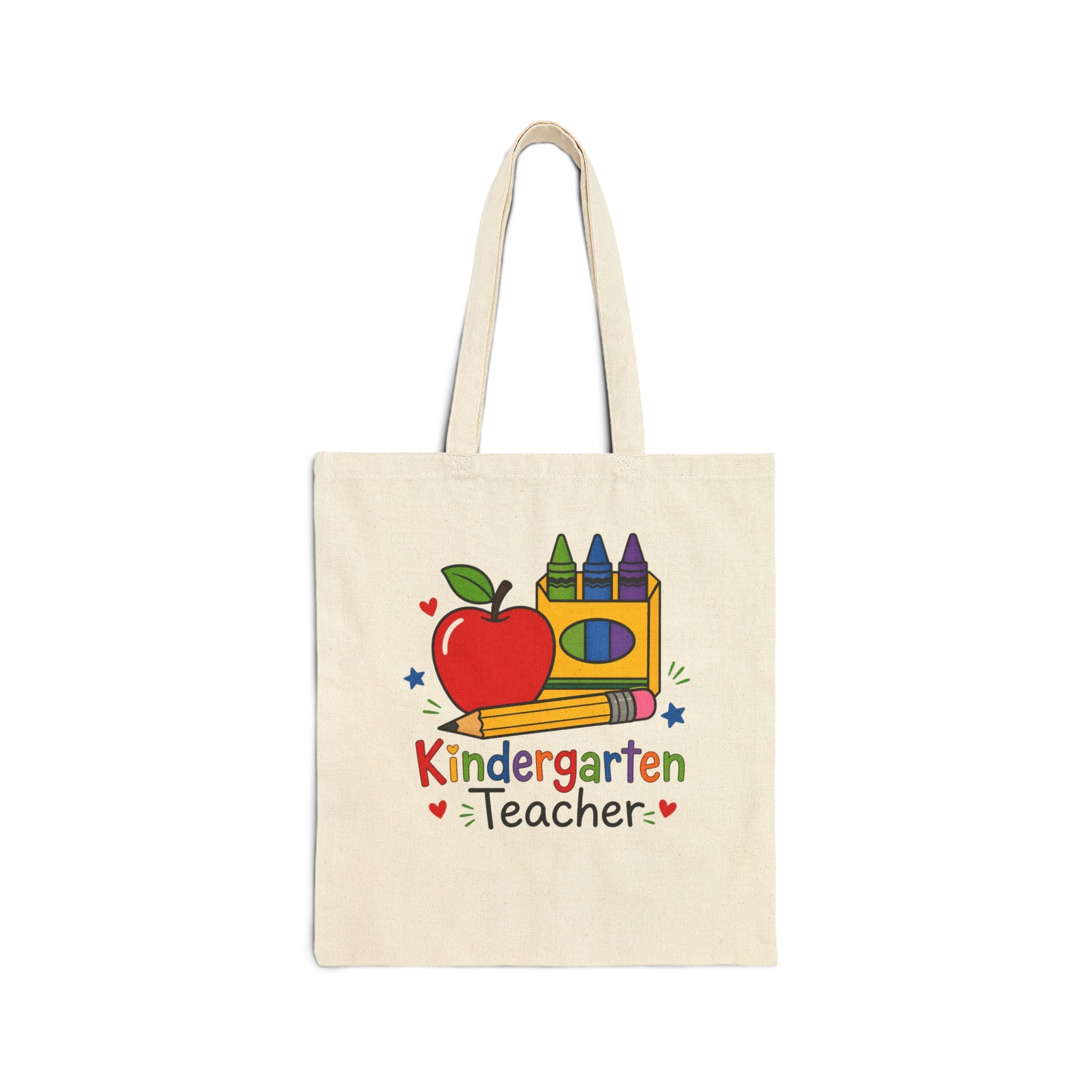 Cotton Tote Bag for Kindergarten | Perfect for Kids & Teachers, Spacious Compartments to Carry Books