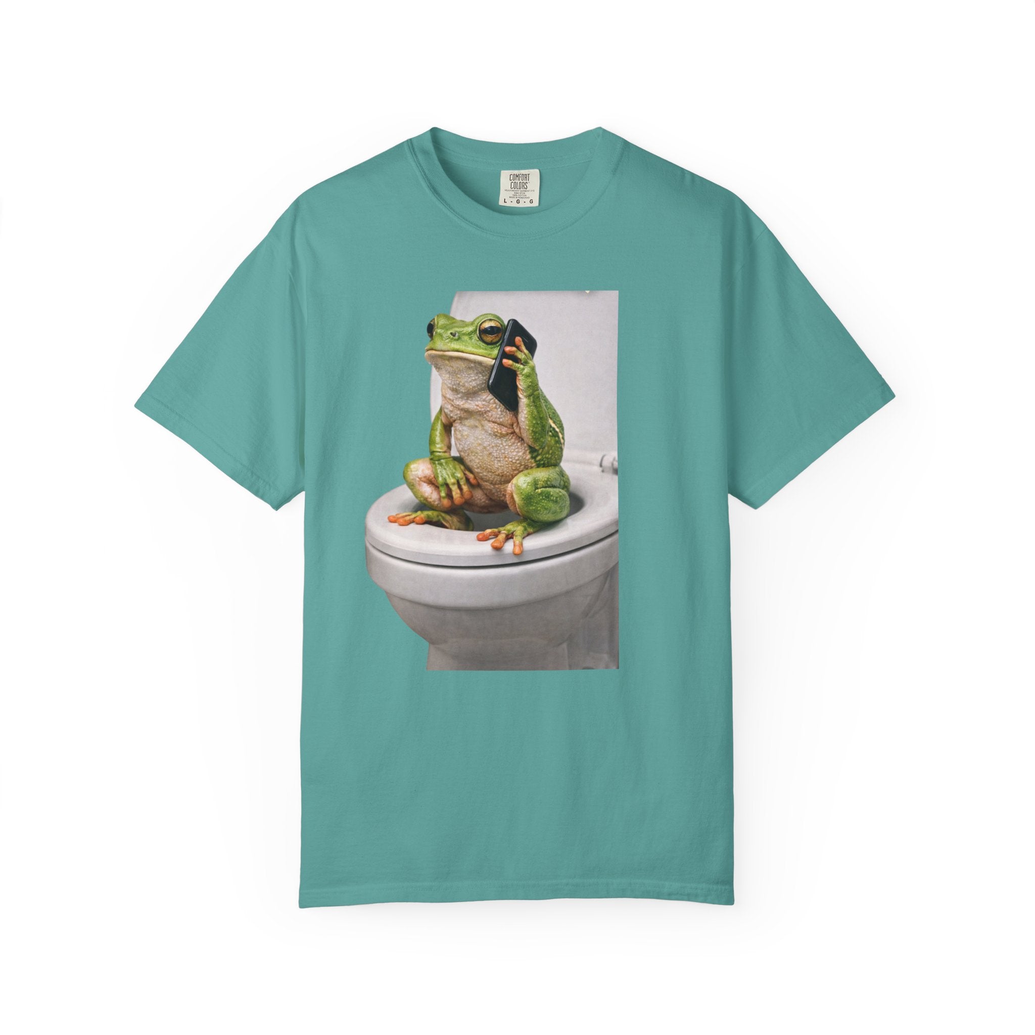 Funny Frog Toilet T-Shirt — "Don't bother me. I'm busy." Perfect for Frog Lovers and Casual Hang-outs