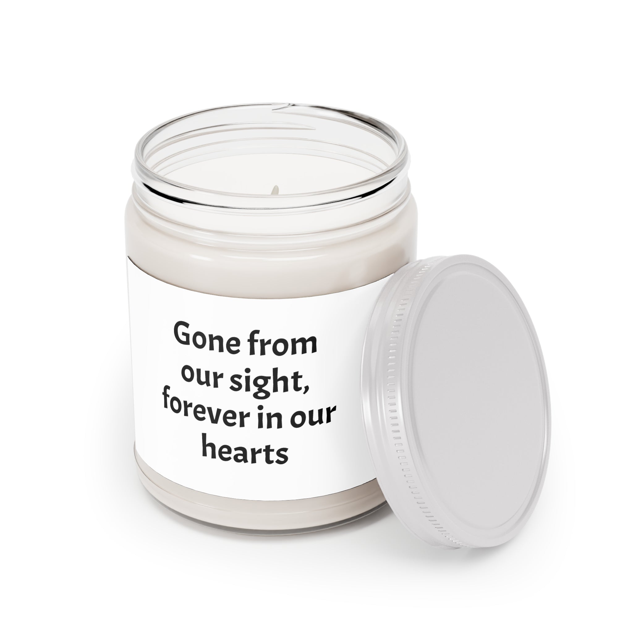 Memorial Soy Candle 9oz — "Gone from our sight, forever in our hearts"