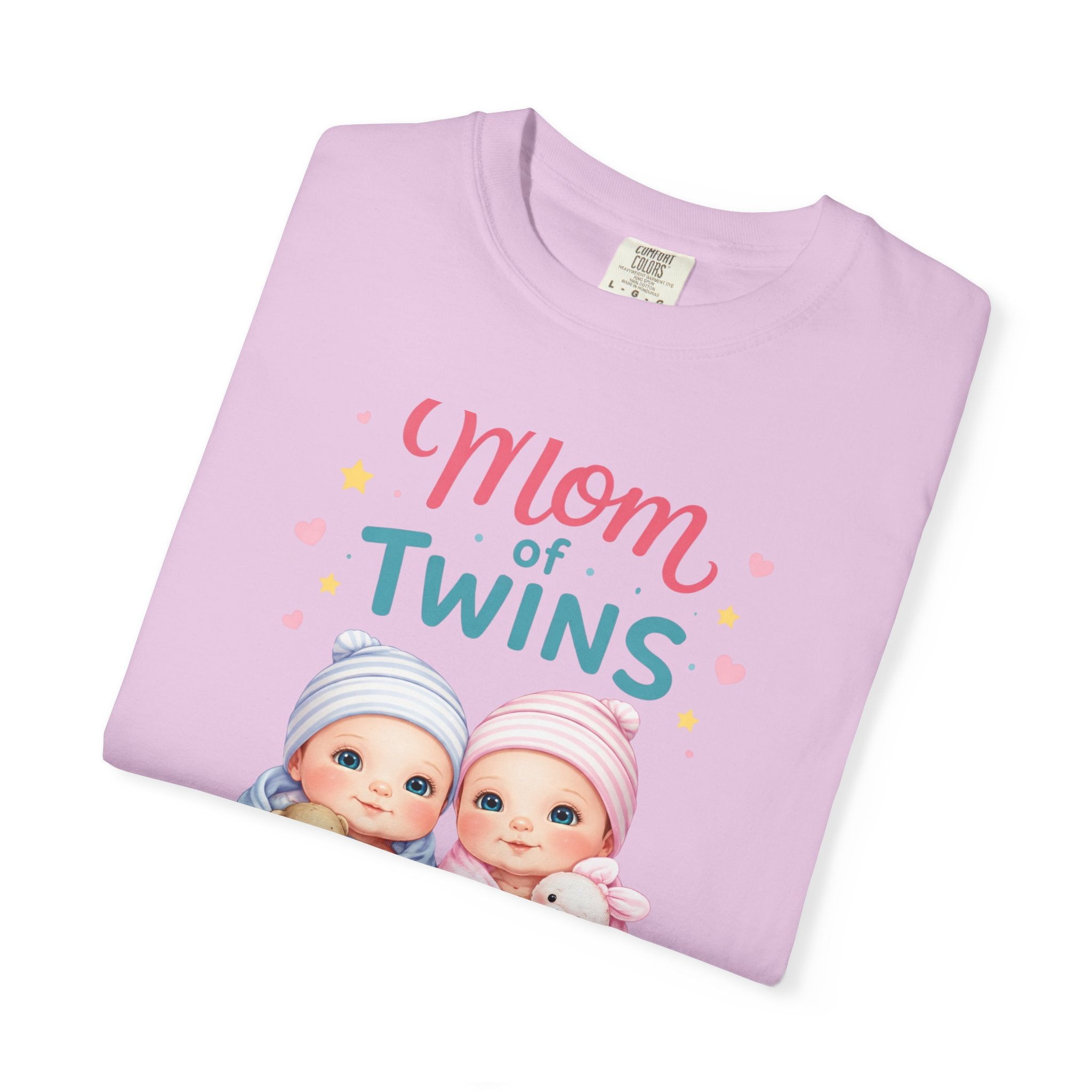Mom of Twins T‑Shirt — Cute Twin Baby Graphic Tee - Perfect Wear on Slow Mornings with coffee and a Nursery