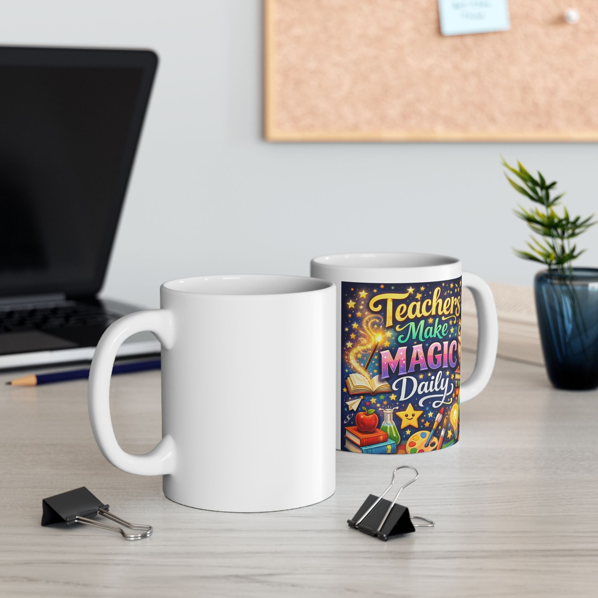 Teachers Magic Ceramic Mug Brings a Playful Energy for Inspiration and Daily Routine in the C