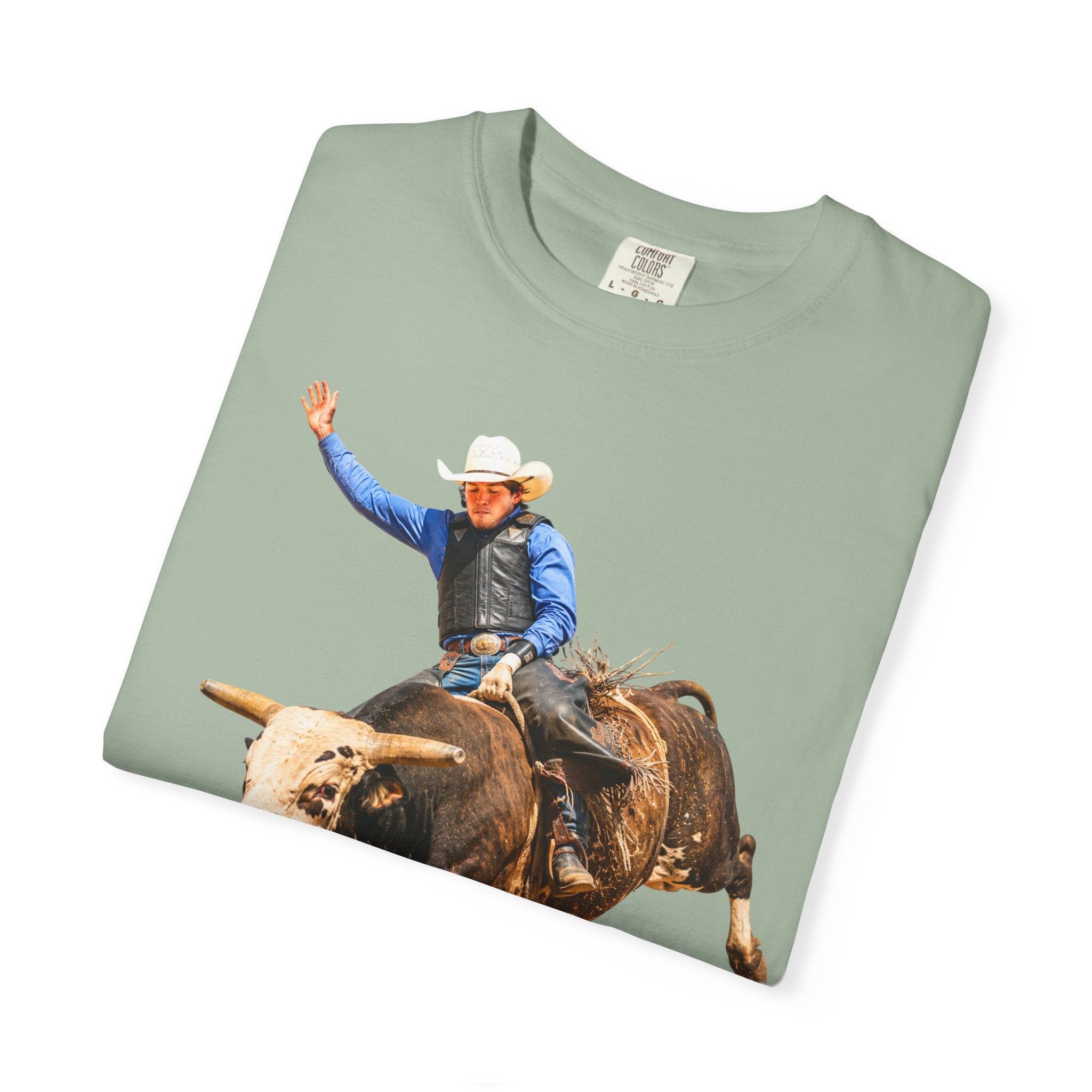 Bull Riding Rodeo Photo T-Shirt - Great when you're cheering from the stands or walking the ranch