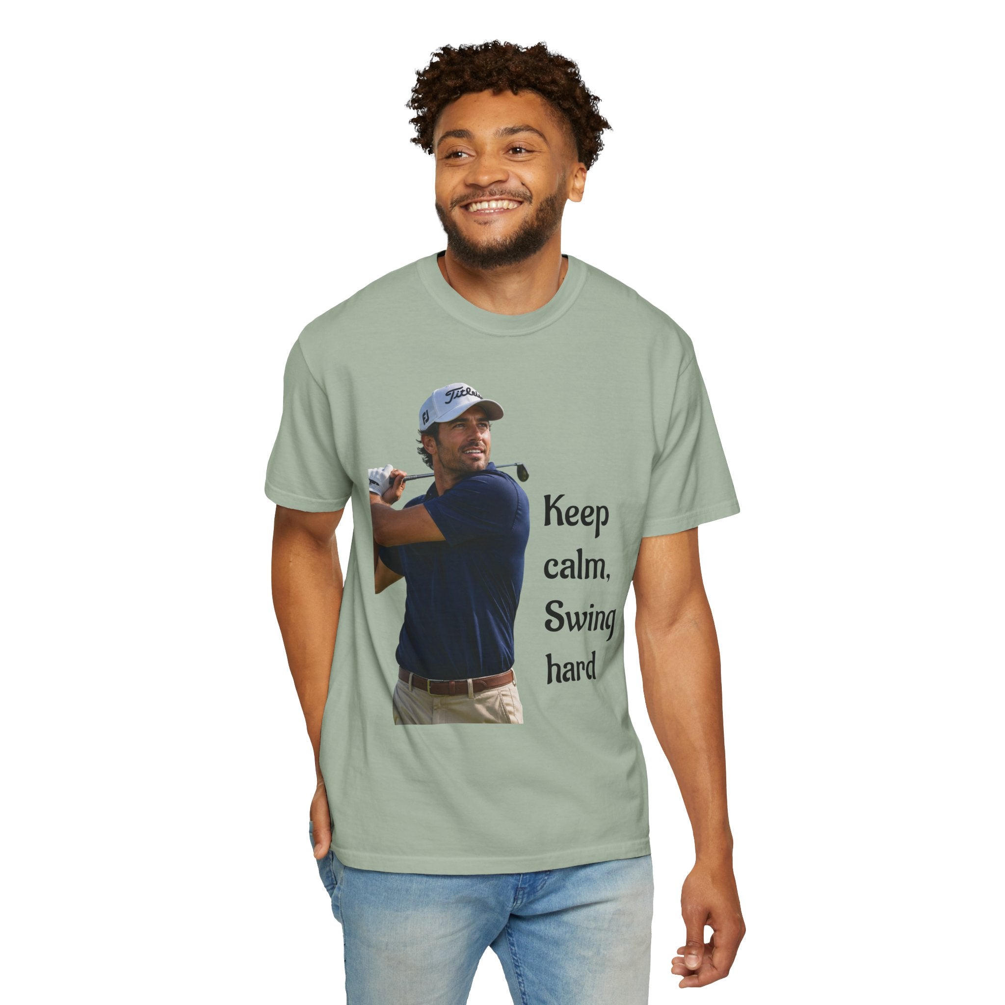 Golf T-Shirt for Course, Clubhouse, or After-Game, Invites at the course, to show off your favorite weekend ritual