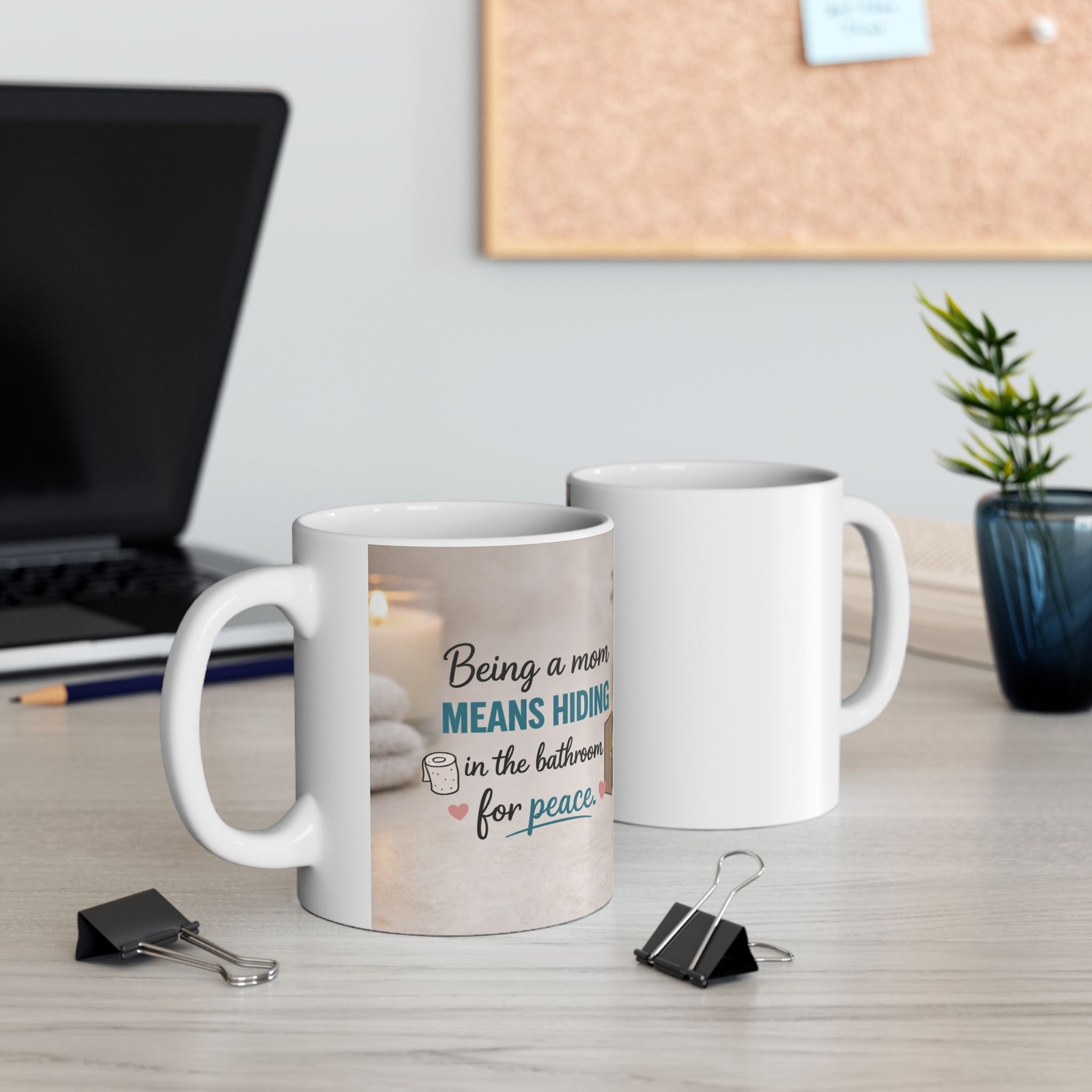 Mom Funny Mug - Reminds Her to Breathe Between Tasks. ‘Be Calm, Not Napping"