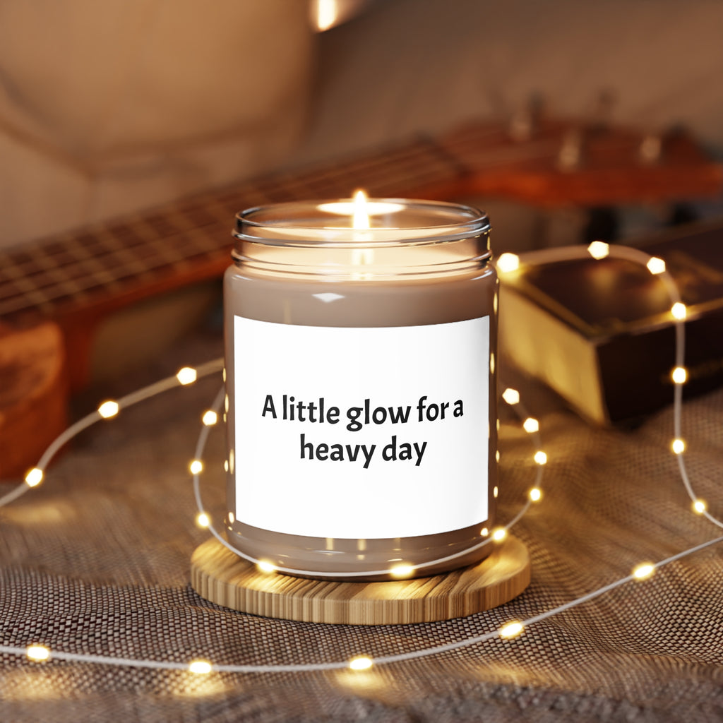 Sympathy Soy Candle - 'A Little Glow for a Heavy Day' Gift for Friends in Need, Share Warmth and Support