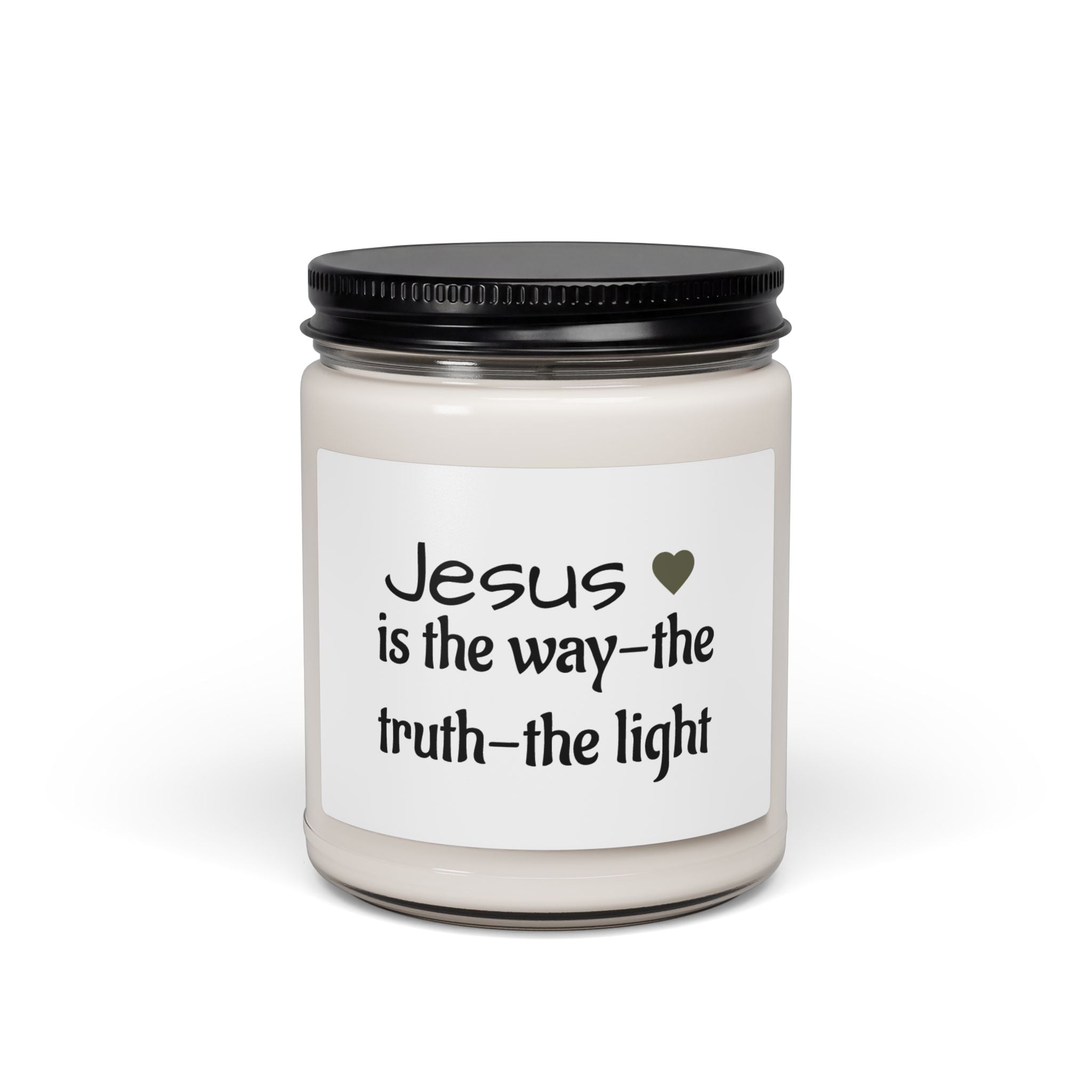 Scented Jesus Is the Way Candle - 9oz Christian Soy Candle for Evening Prayer & Reflection