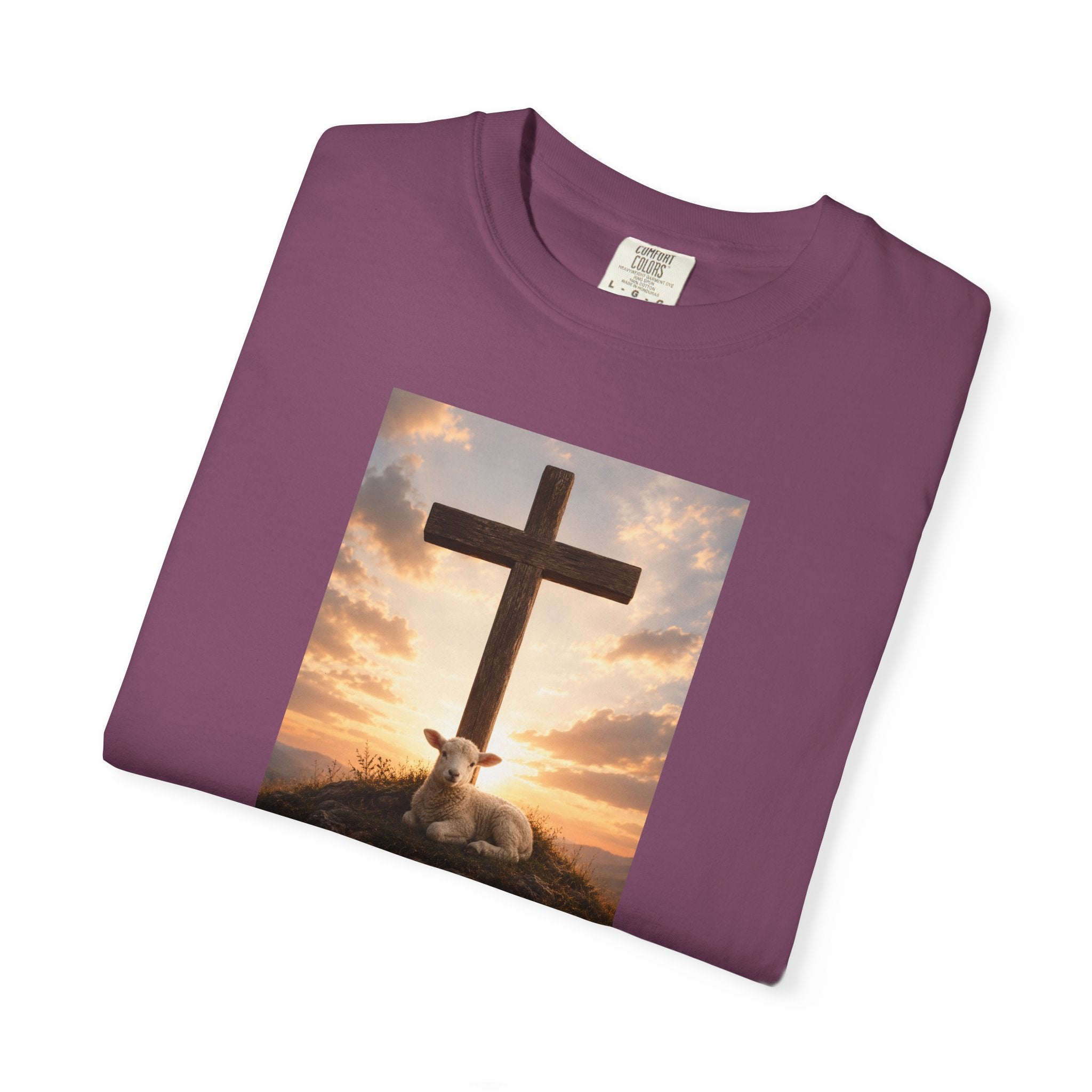 Cross Sunrise T-Shirt — Faith-Inspired Graphic Tee — invites a moment of stillness. Wear it to church gatherings or services