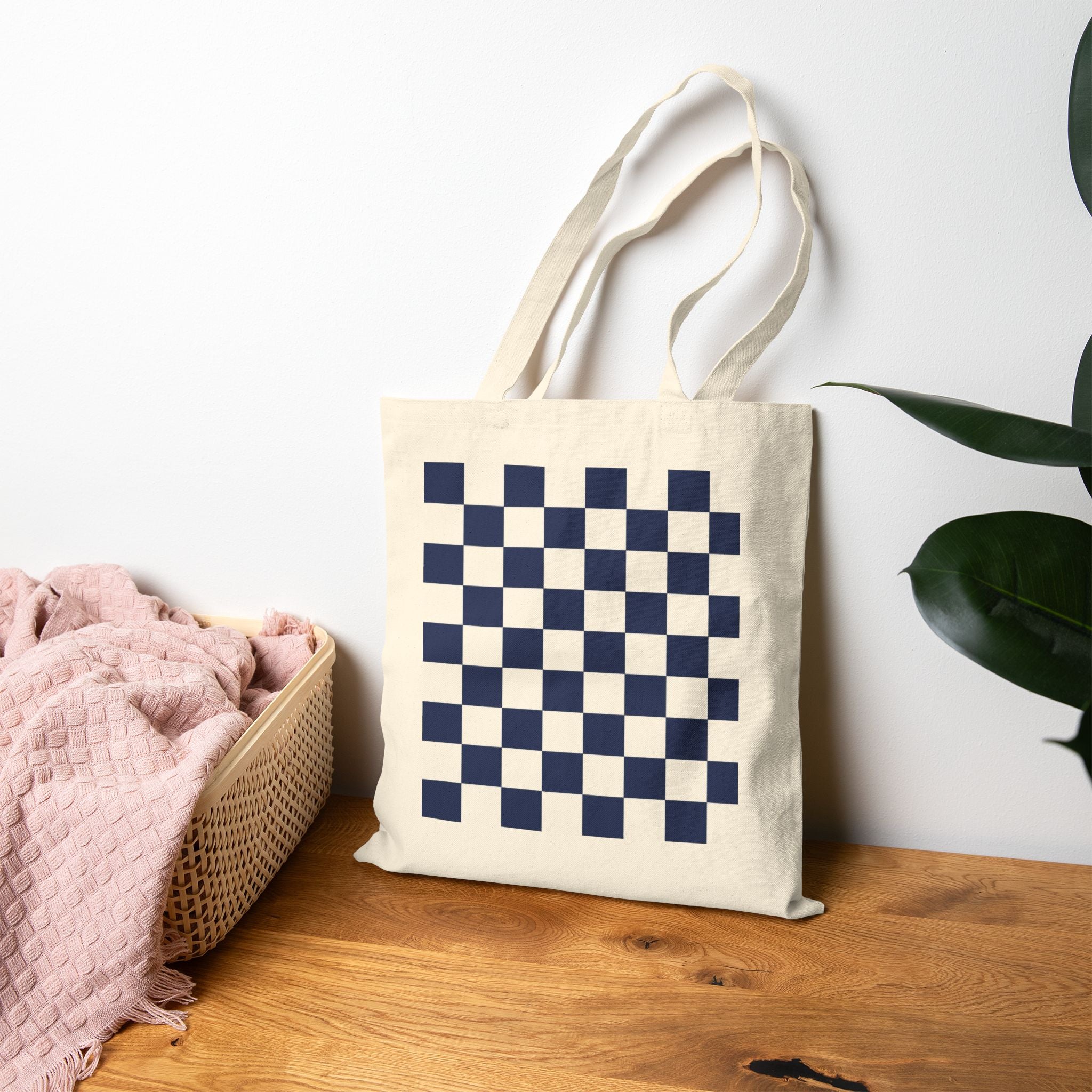 Cotton Canvas Tote Bag - Great for Lady Chess Lovers - Easy to Carry Even When Shopping