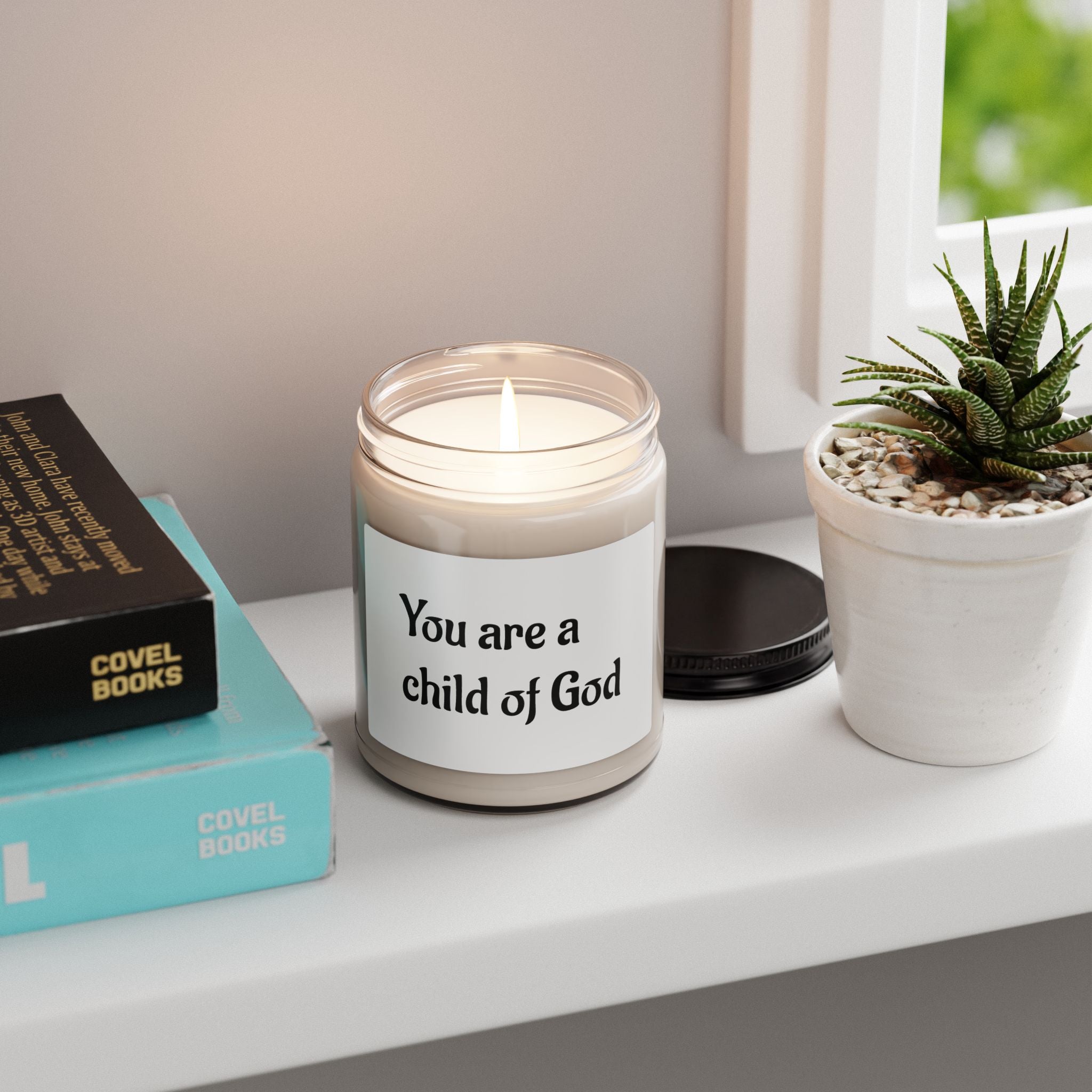 Inspirational Faith Candle - You Are a Child of God | 9oz Scented Soy Candle for Bedtime & Reflection - exudes a comforting aroma