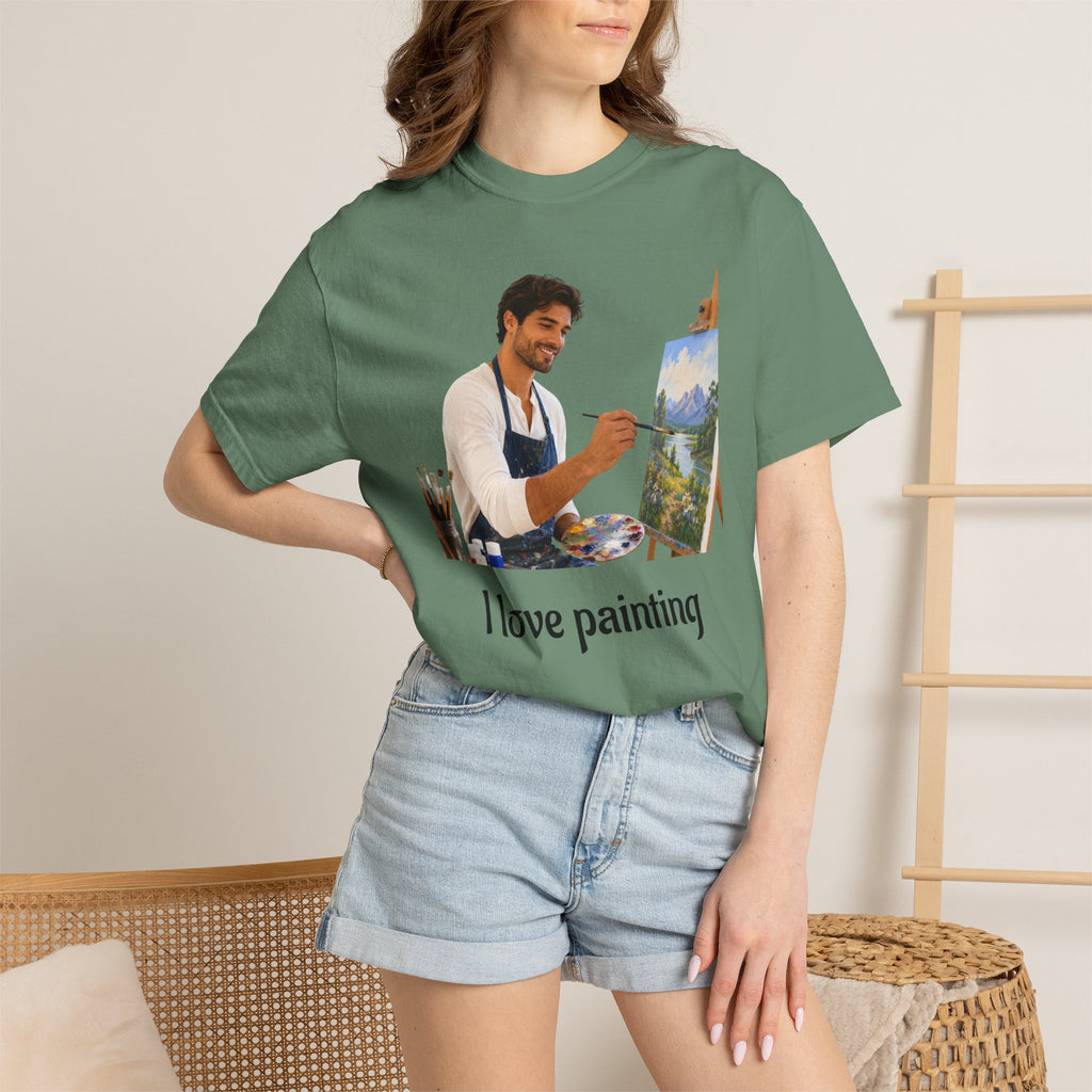 I Love Painting T-Shirt | Perfect for Art Studio Days & Gallery Openings or Weekend Wear