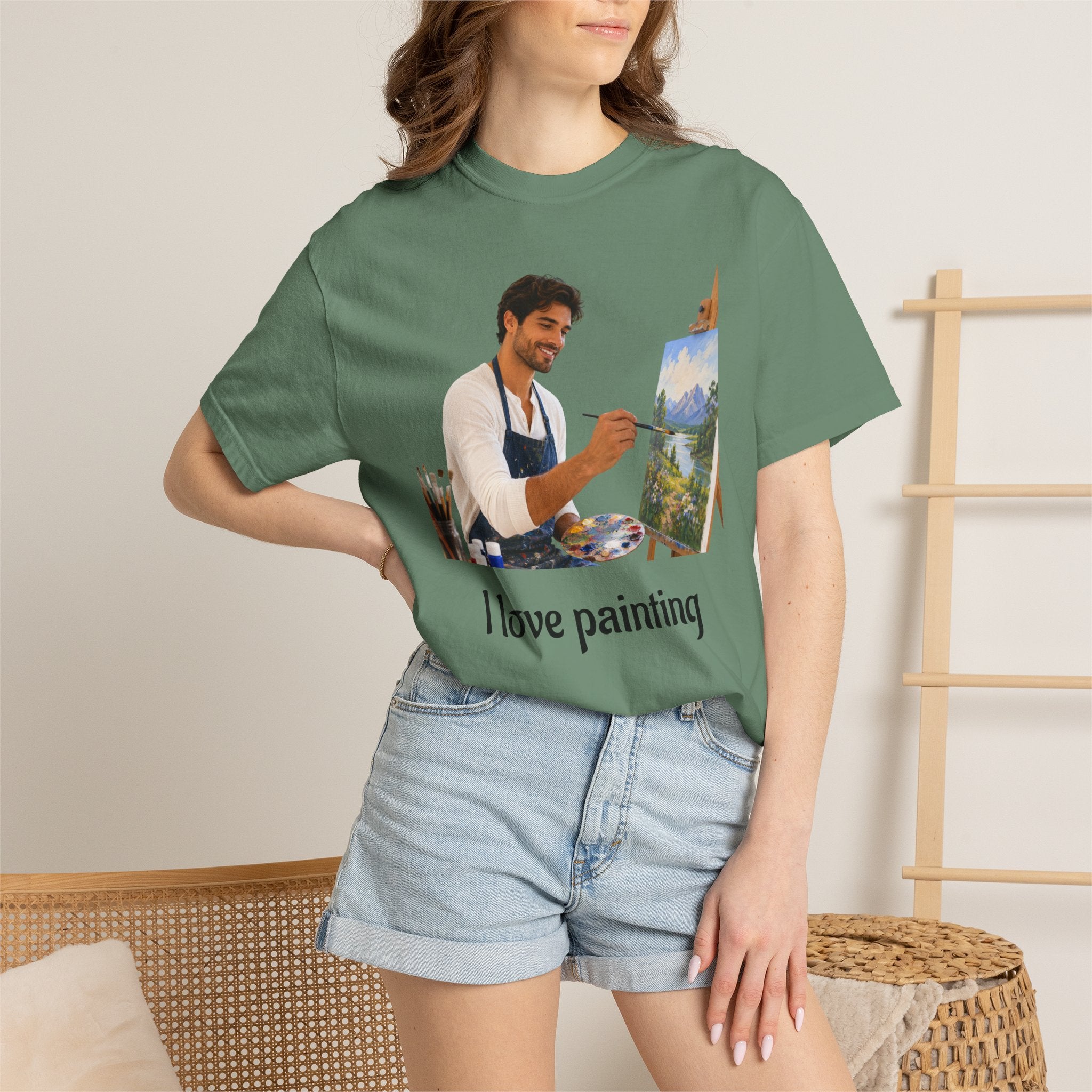 I Love Painting T-Shirt | Perfect for Art Studio Days & Gallery Openings or Weekend Wear