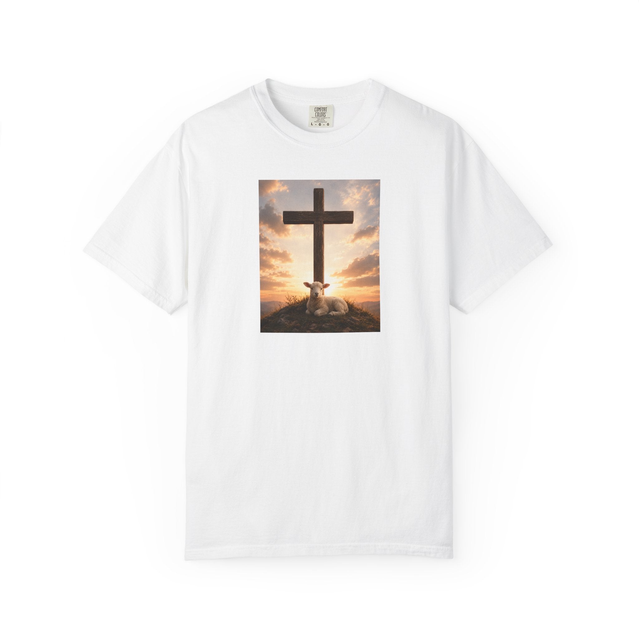 Cross Sunrise T-Shirt — Faith-Inspired Graphic Tee — invites a moment of stillness. Wear it to church gatherings or services