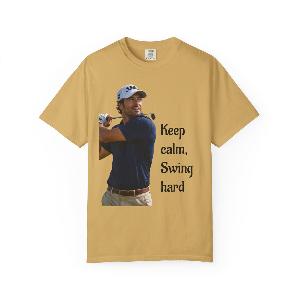Golf T-Shirt for Course, Clubhouse, or After-Game, Invites at the course, to show off your favorite weekend ritual