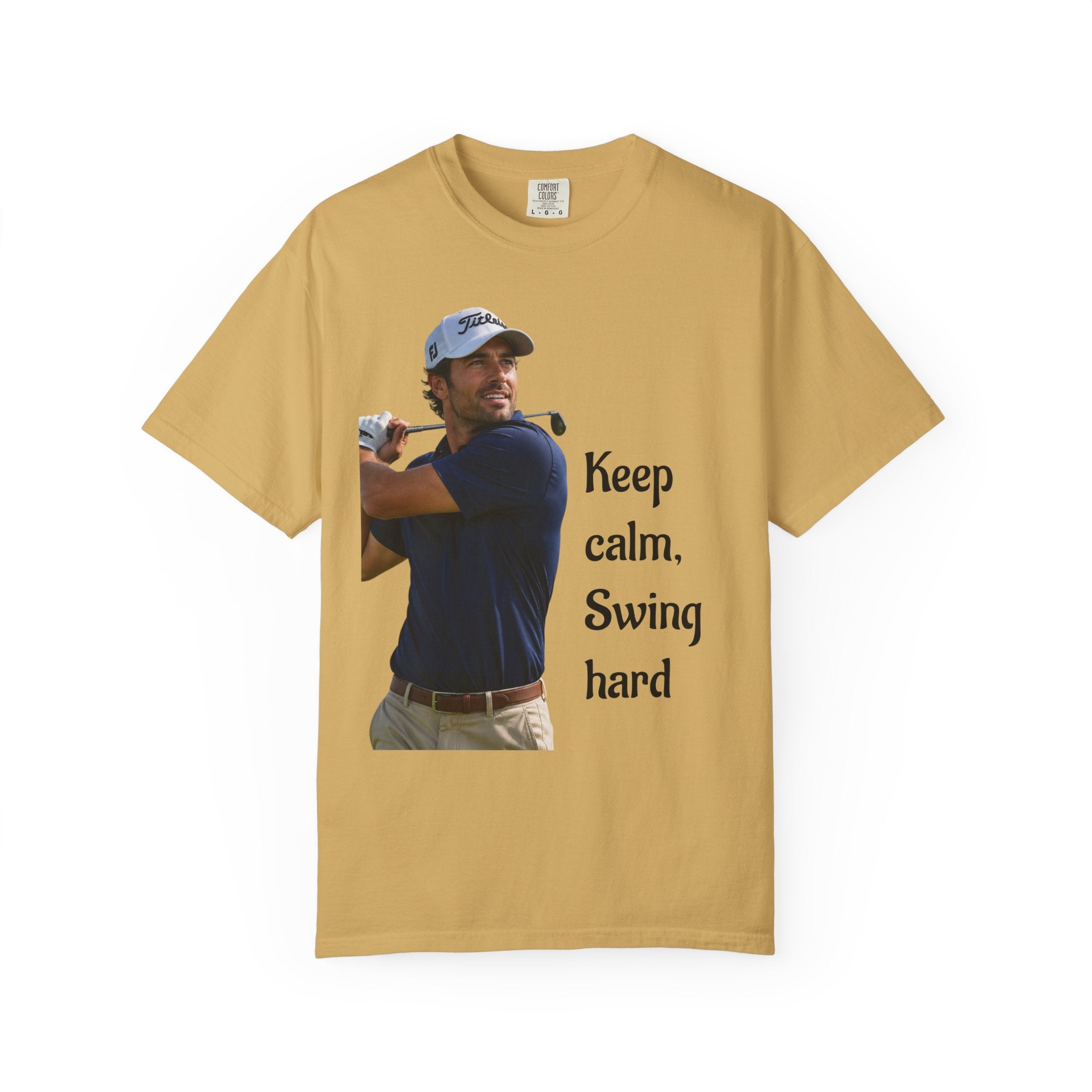 Golf T-Shirt for Course, Clubhouse, or After-Game, Invites at the course, to show off your favorite weekend ritual