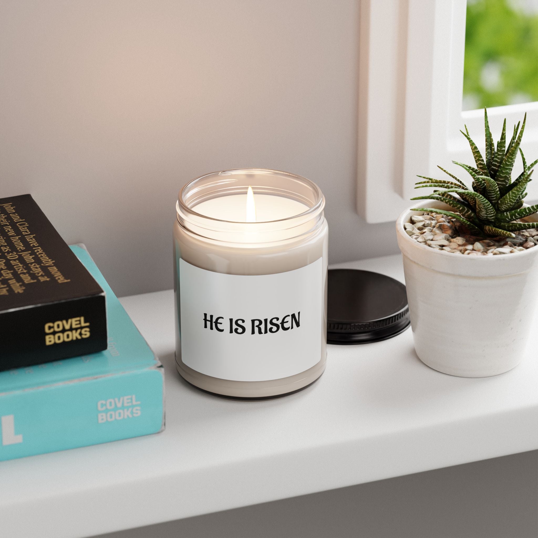 HE IS RISEN Soy Candle - Uplifting Scented Candle for Moments of Reflection