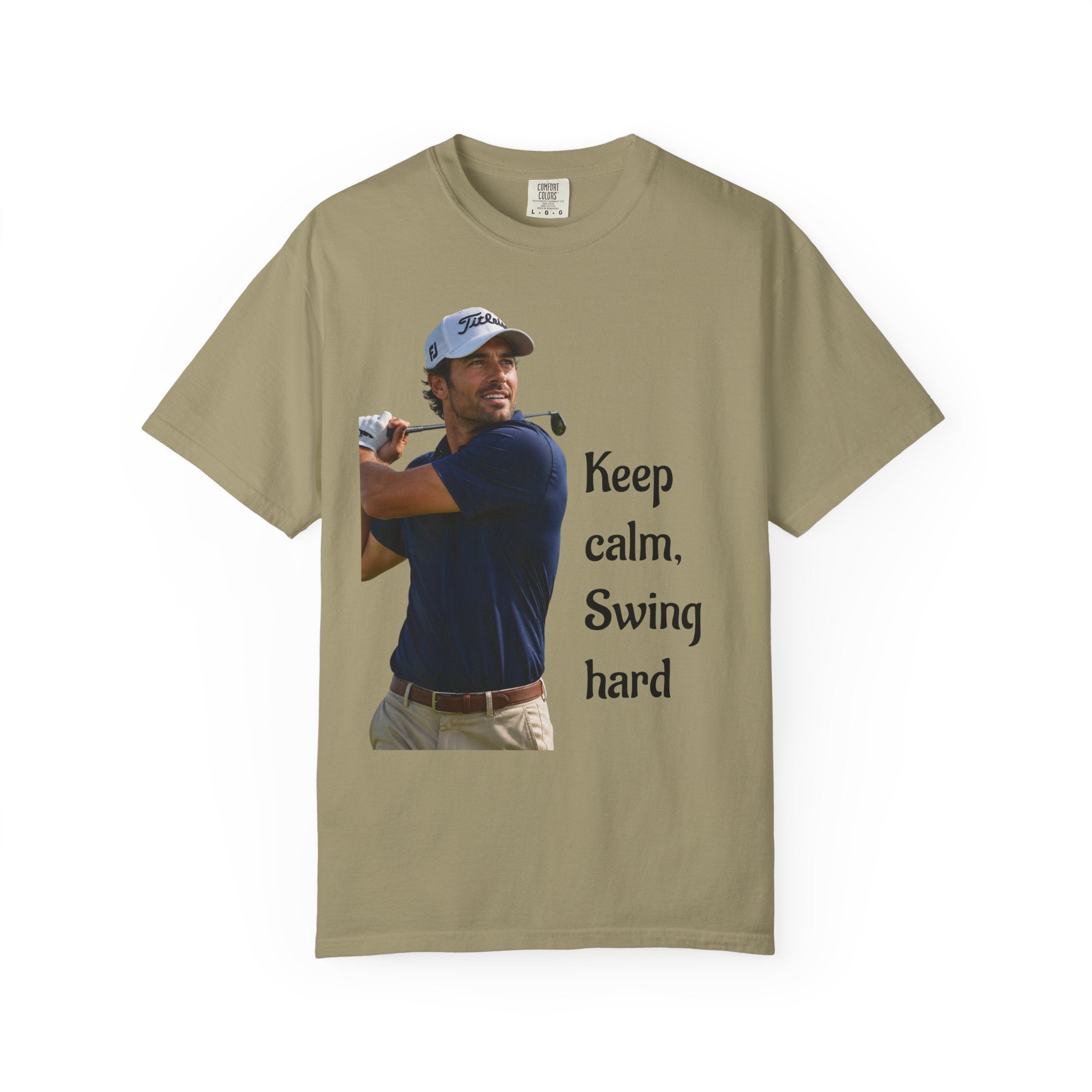 Golf T-Shirt for Course, Clubhouse, or After-Game, Invites at the course, to show off your favorite weekend ritual