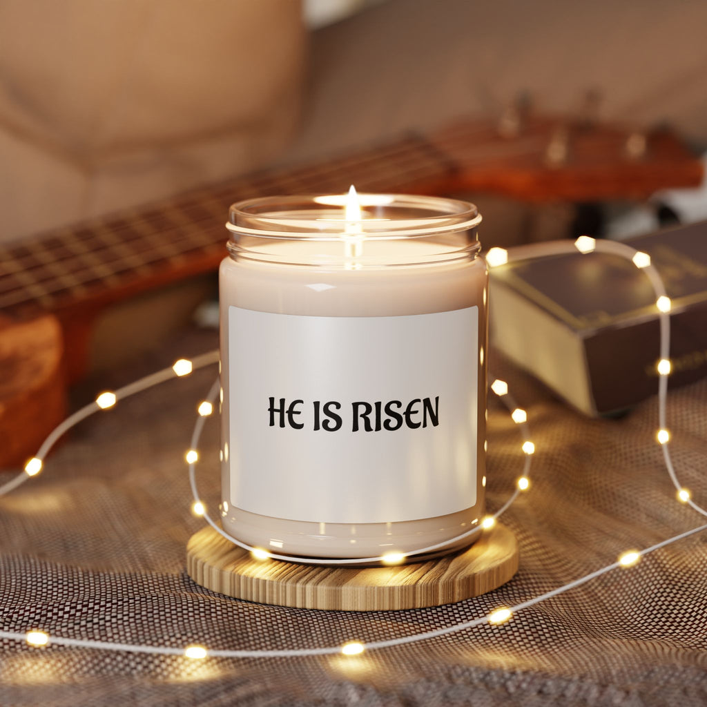 HE IS RISEN Soy Candle - Uplifting Scented Candle for Moments of Reflection