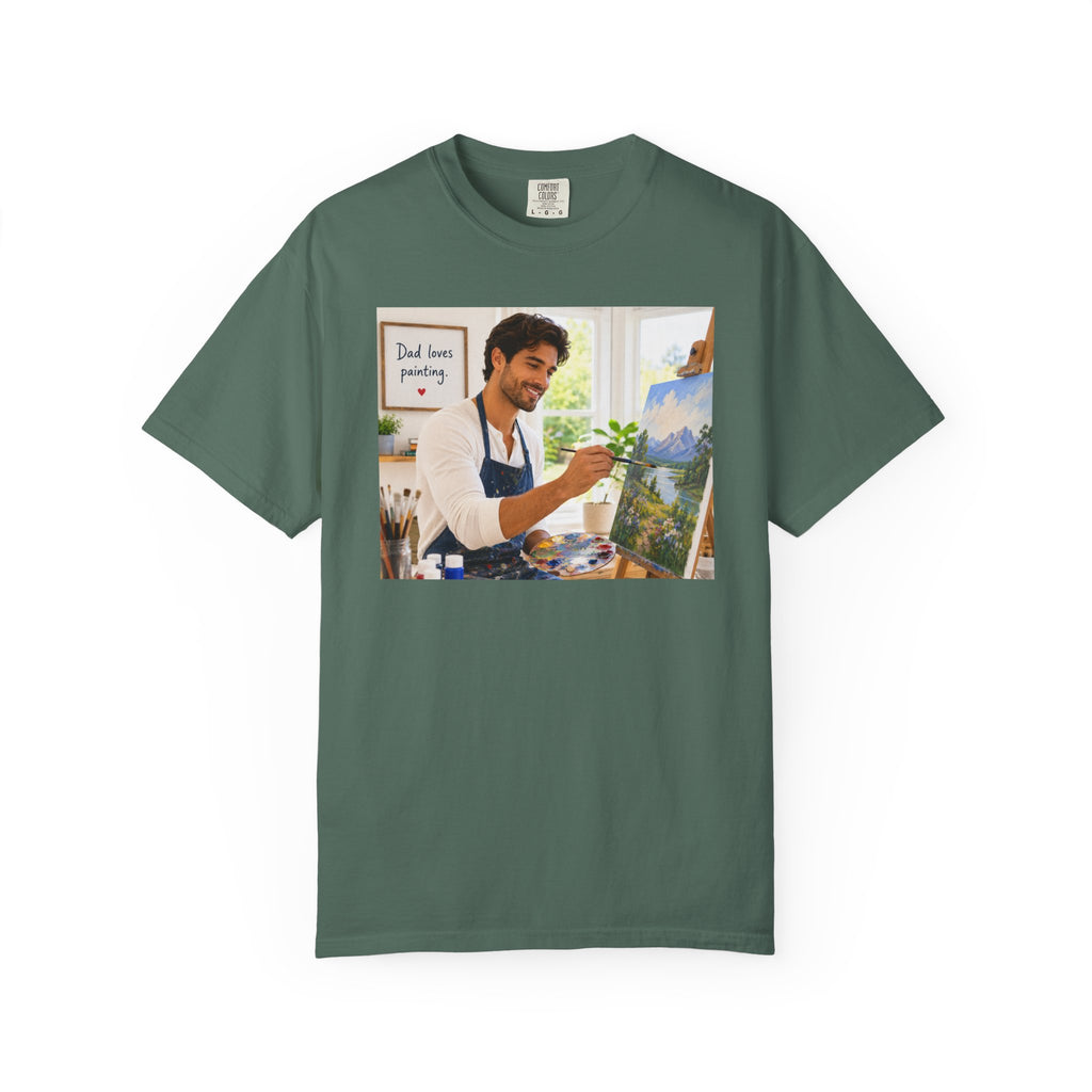 Dad's Love for Painting T-Shirt | Perfect for Art Studio Days & Gallery Openings or Weekend Wear
