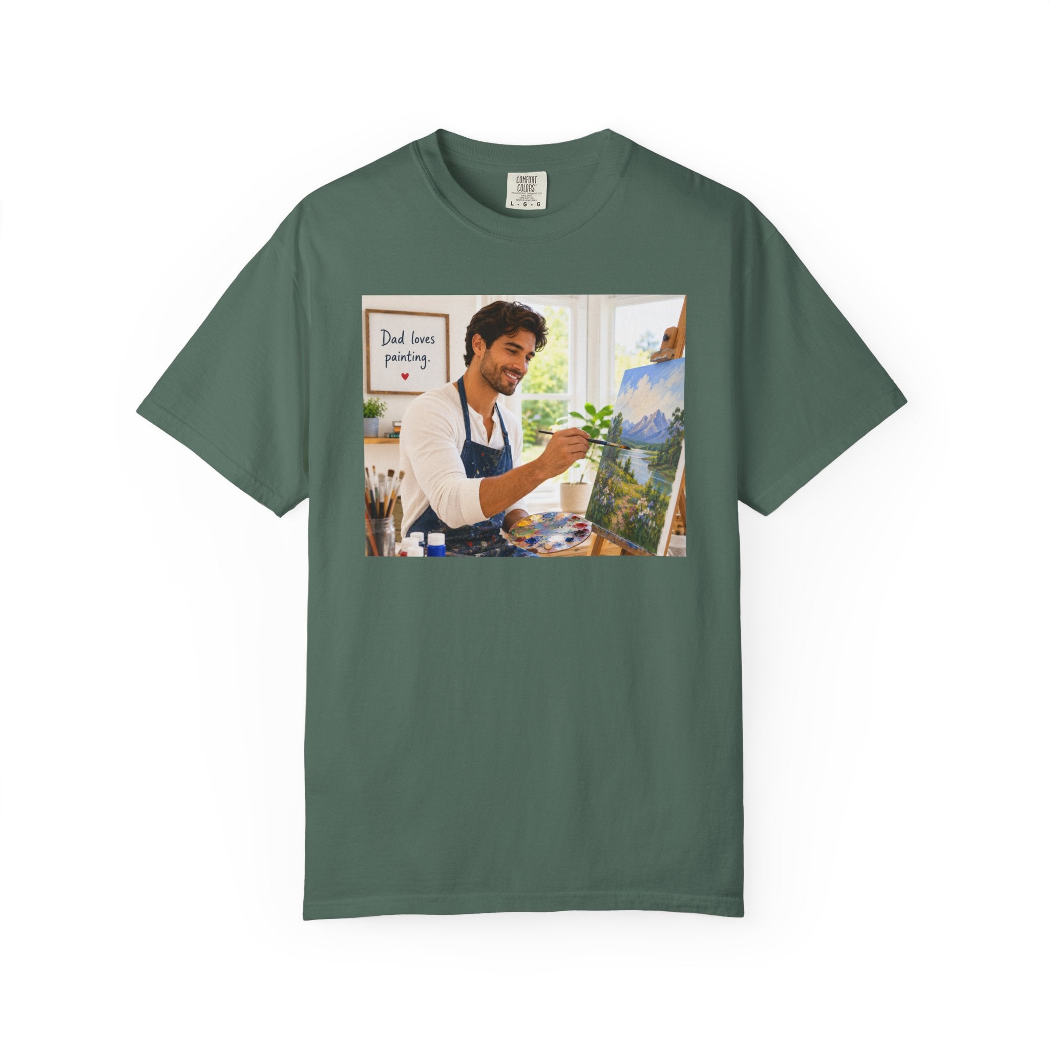 Dad's Love for Painting T-Shirt | Perfect for Art Studio Days & Gallery Openings or Weekend Wear