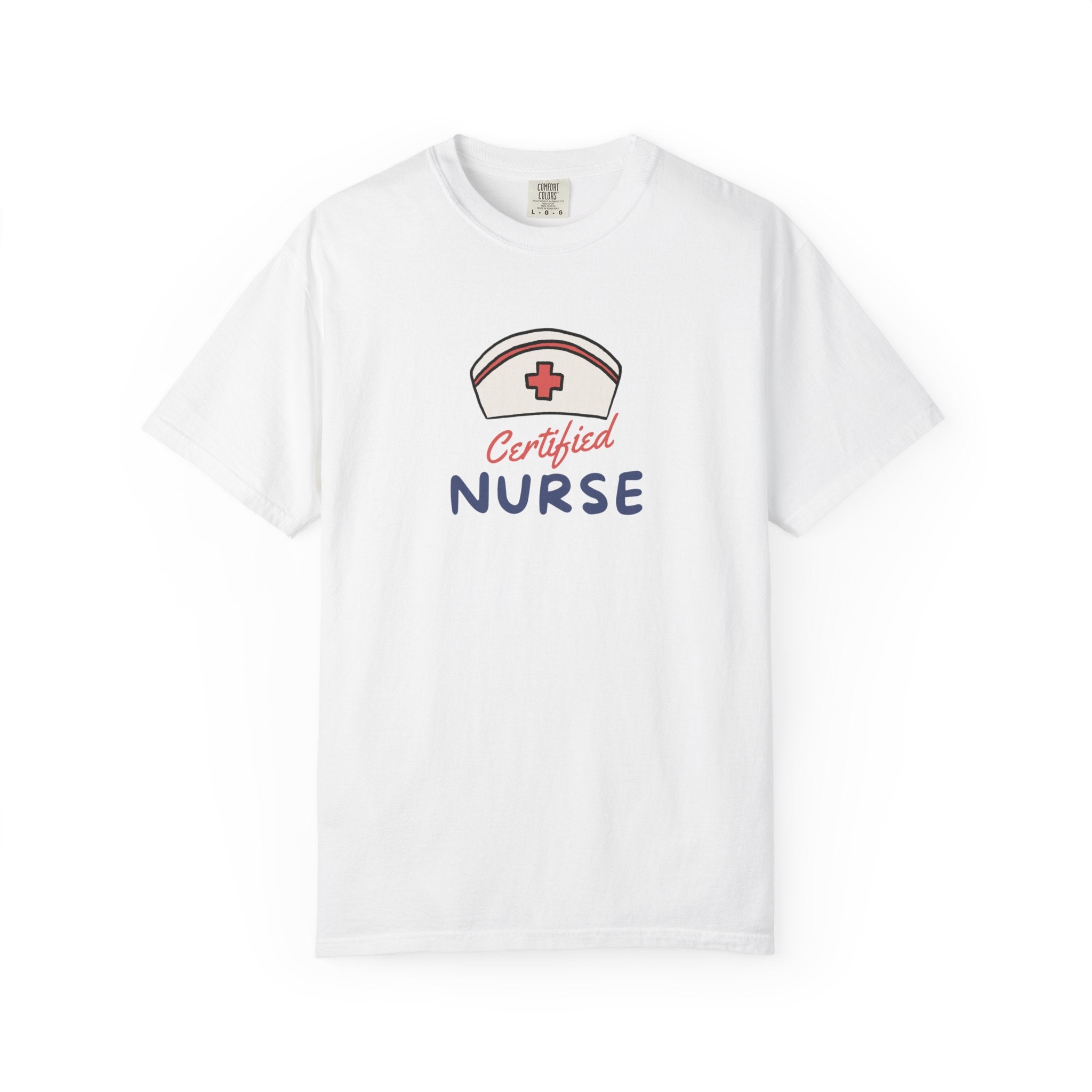 Certified Nurse T-Shirt — Retro Nurse Cap Design, Perfect Gift for Nurses & Nursing Graduates