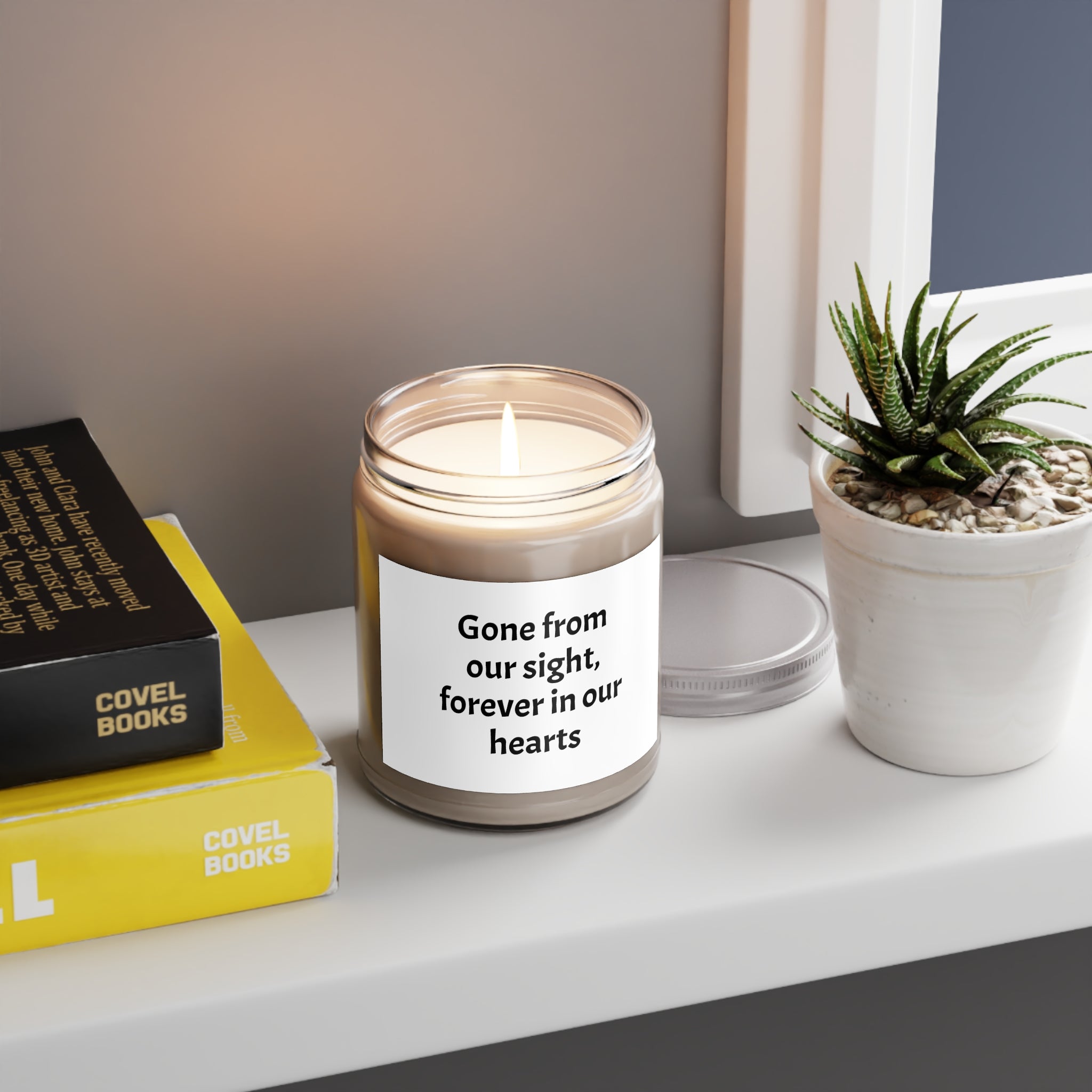 Memorial Soy Candle 9oz — "Gone from our sight, forever in our hearts"