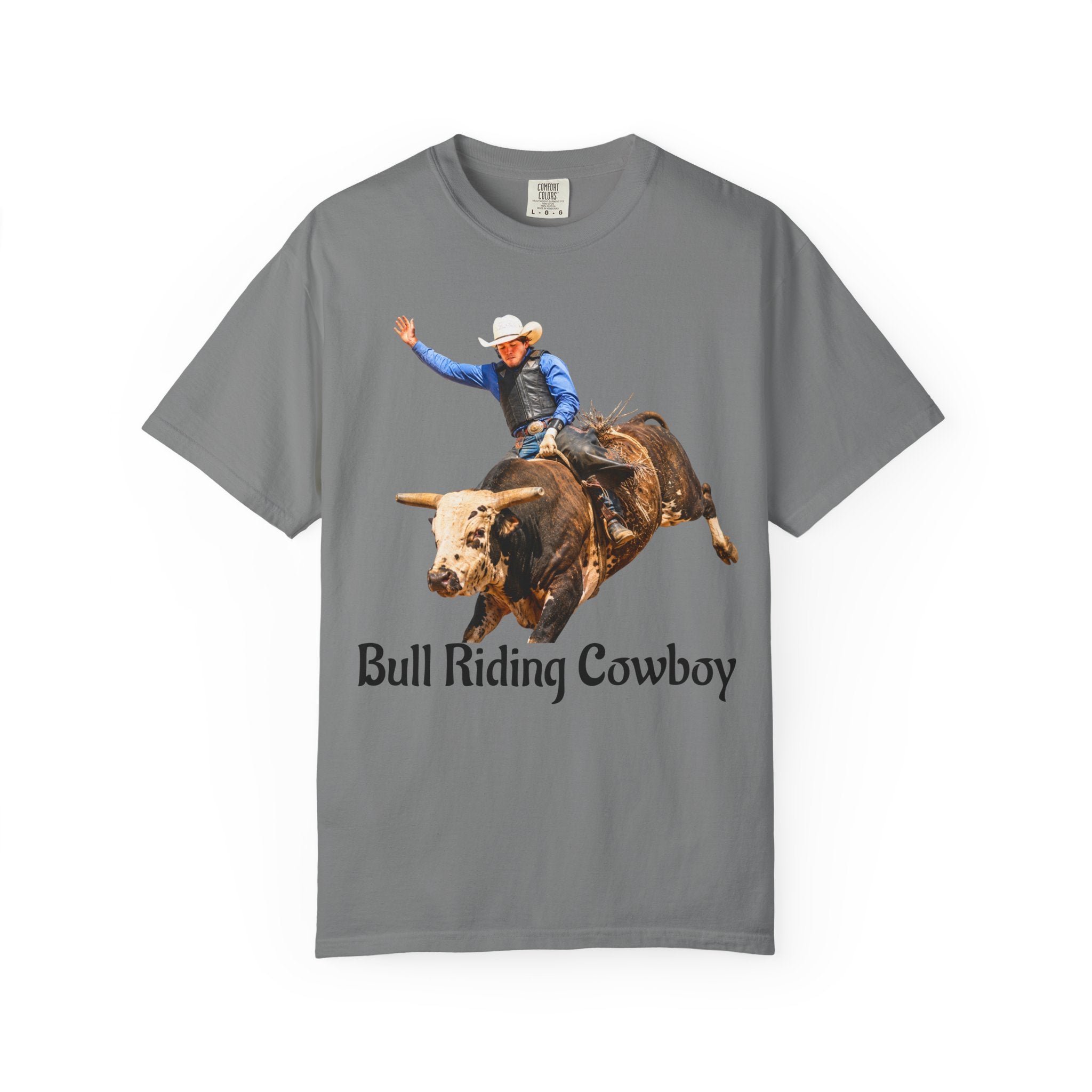 Bull Riding Rodeo Photo T-Shirt - Great when you're cheering from the stands or walking the ranch