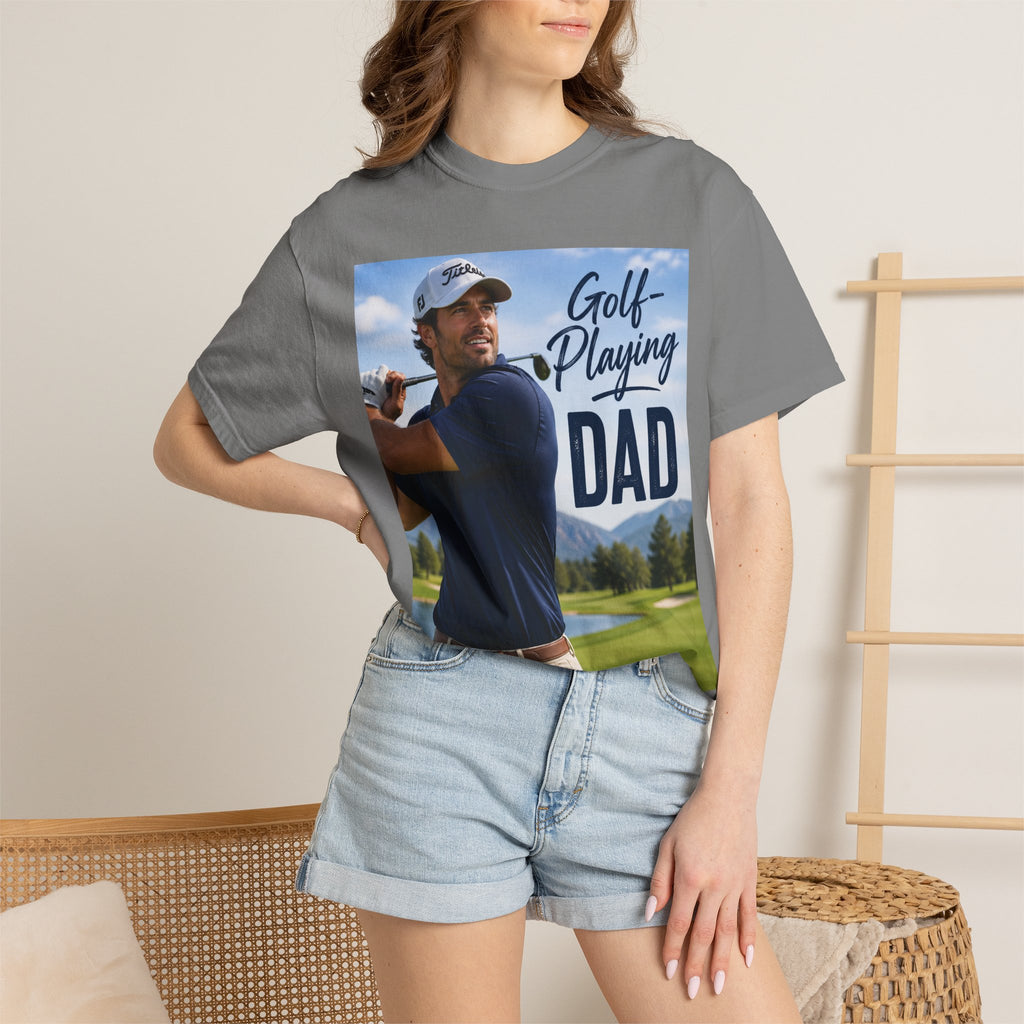 Father's Day Golf Gift - Dad T-Shirt for Course, Clubhouse, or After-Game, Invites at the course
