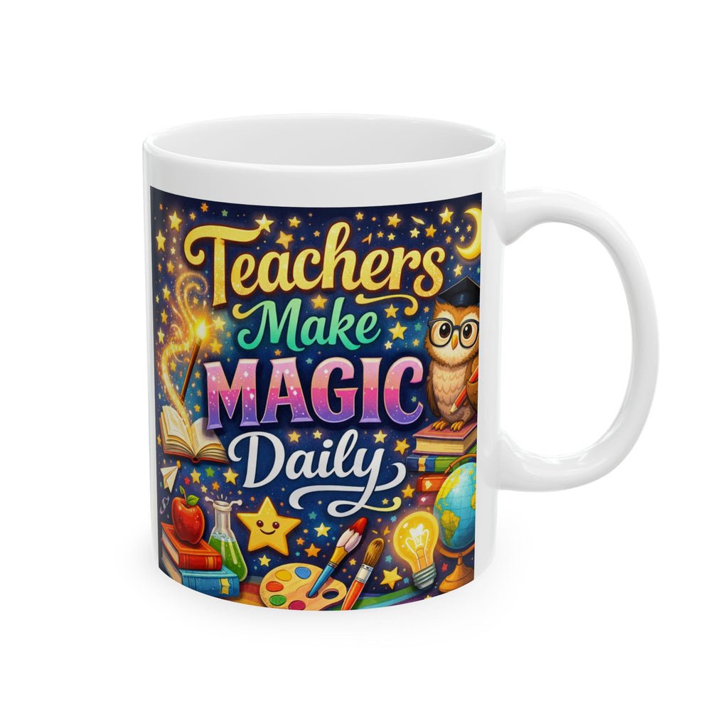 Teachers Magic Ceramic Mug Brings a Playful Energy for Inspiration and Daily Routine in the C