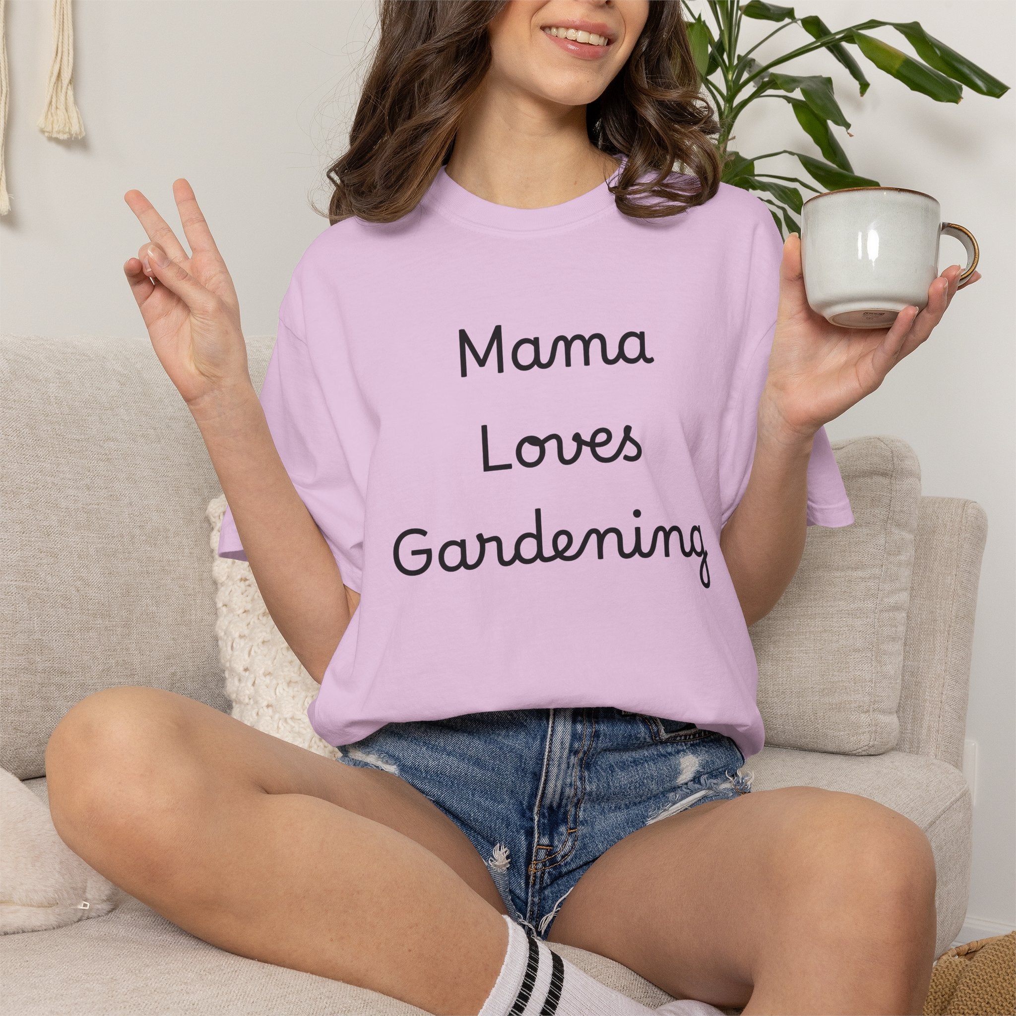 Gardening Mama T-Shirt — "Mama Loves Gardening" Mom Tee, Wear it to potting bench sessions, weekend farmers’ market runs