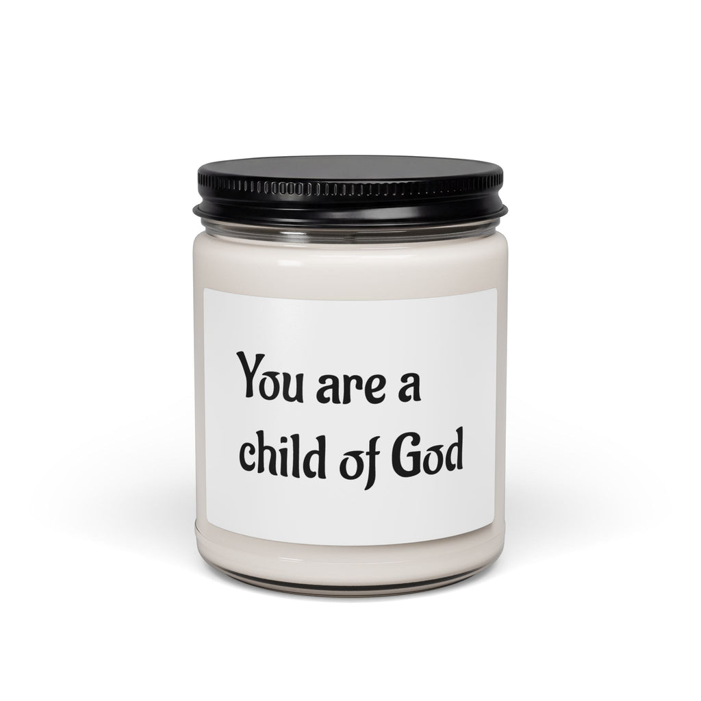 Inspirational Faith Candle - You Are a Child of God | 9oz Scented Soy Candle for Bedtime & Reflection - exudes a comforting aroma