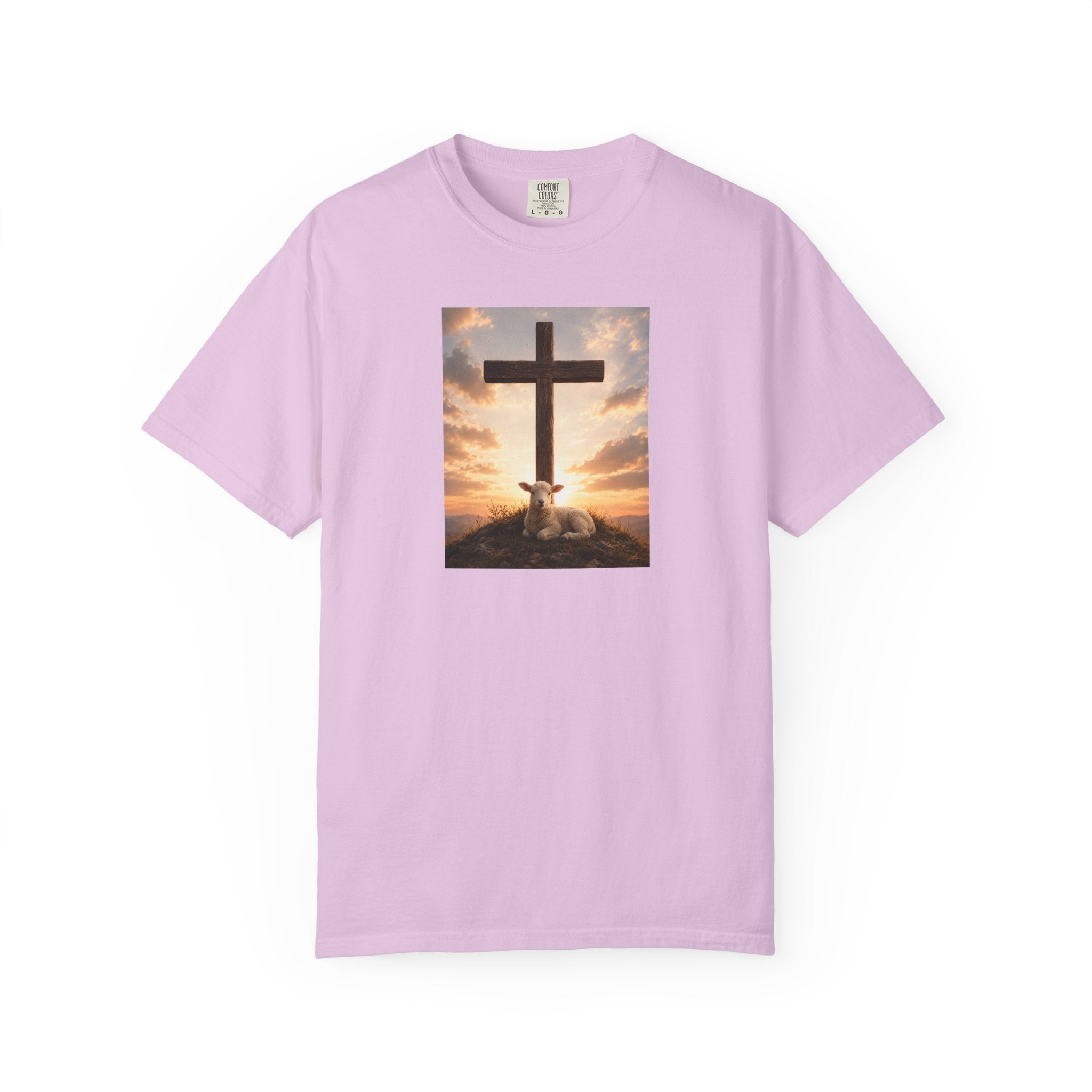 Cross Sunrise T-Shirt — Faith-Inspired Graphic Tee — invites a moment of stillness. Wear it to church gatherings or services