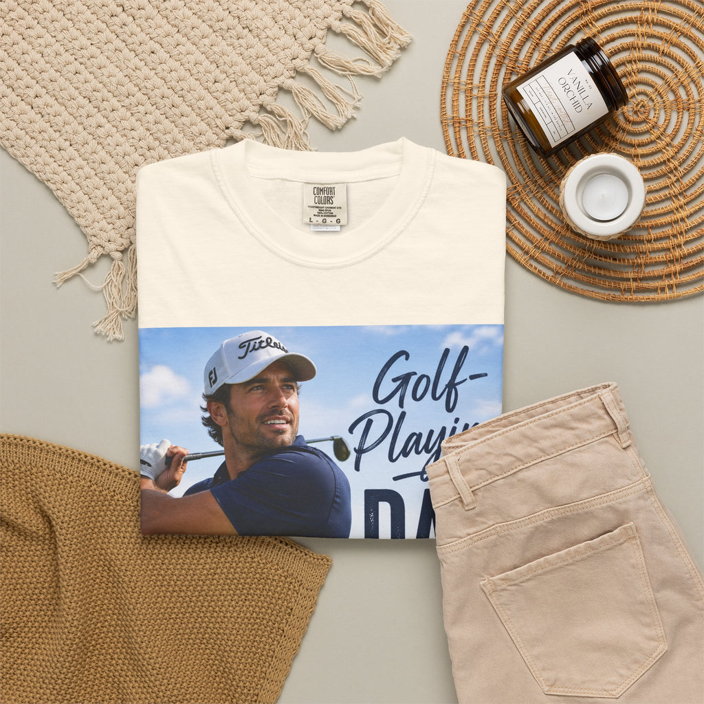 Father's Day Golf Gift - Dad T-Shirt for Course, Clubhouse, or After-Game, Invites at the course