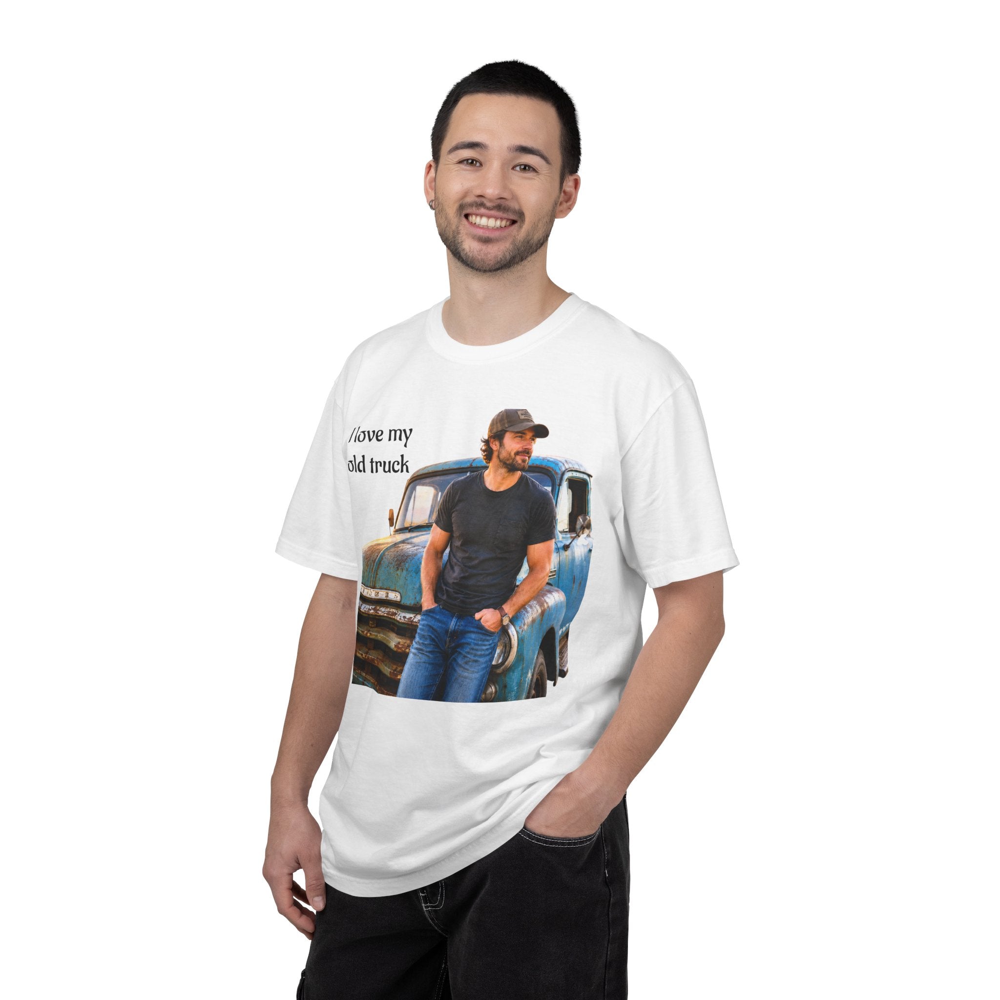 Truck Photo T-Shirt  - I Love My Old Truck, Vintage Style for Everyday Wear