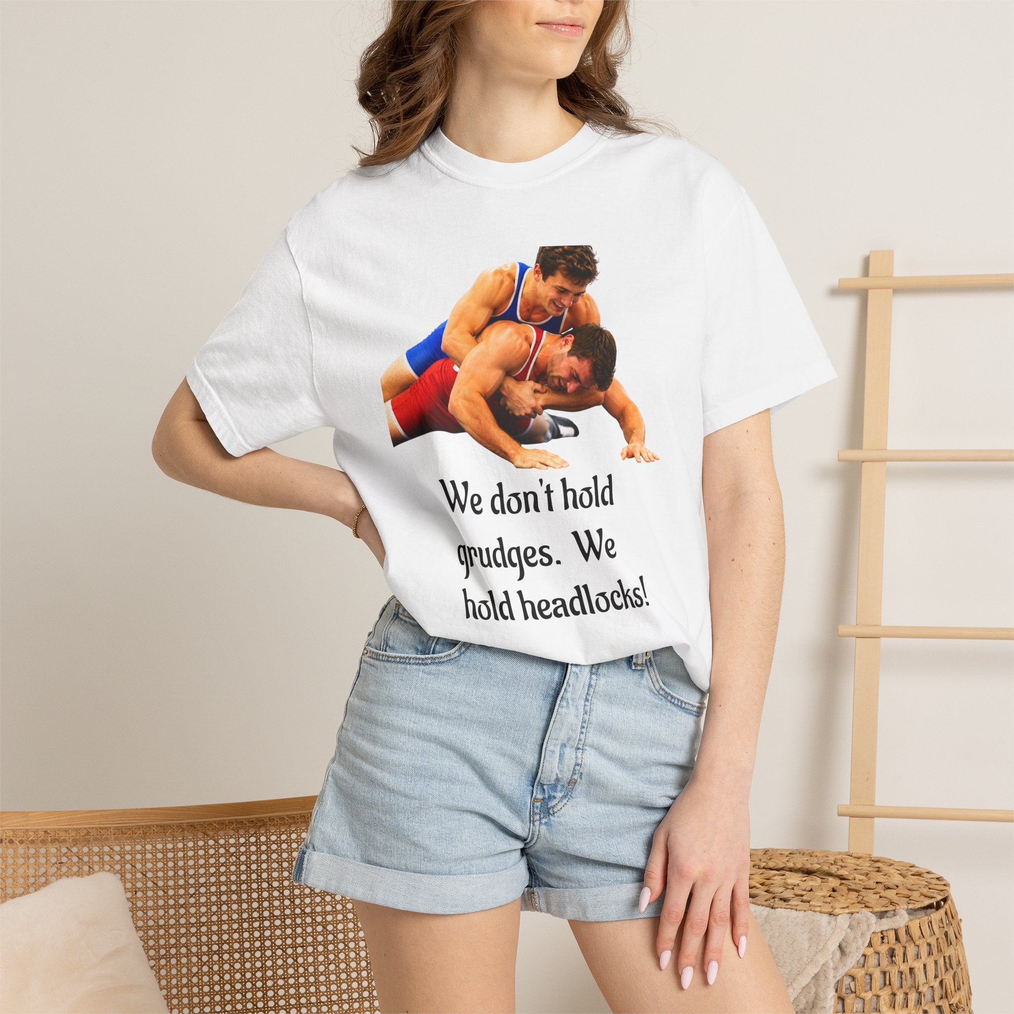 Wrestling Graphic T-Shirt - Sport Tee for Playful Athletes Fans and for Casual Wear at the Gym
