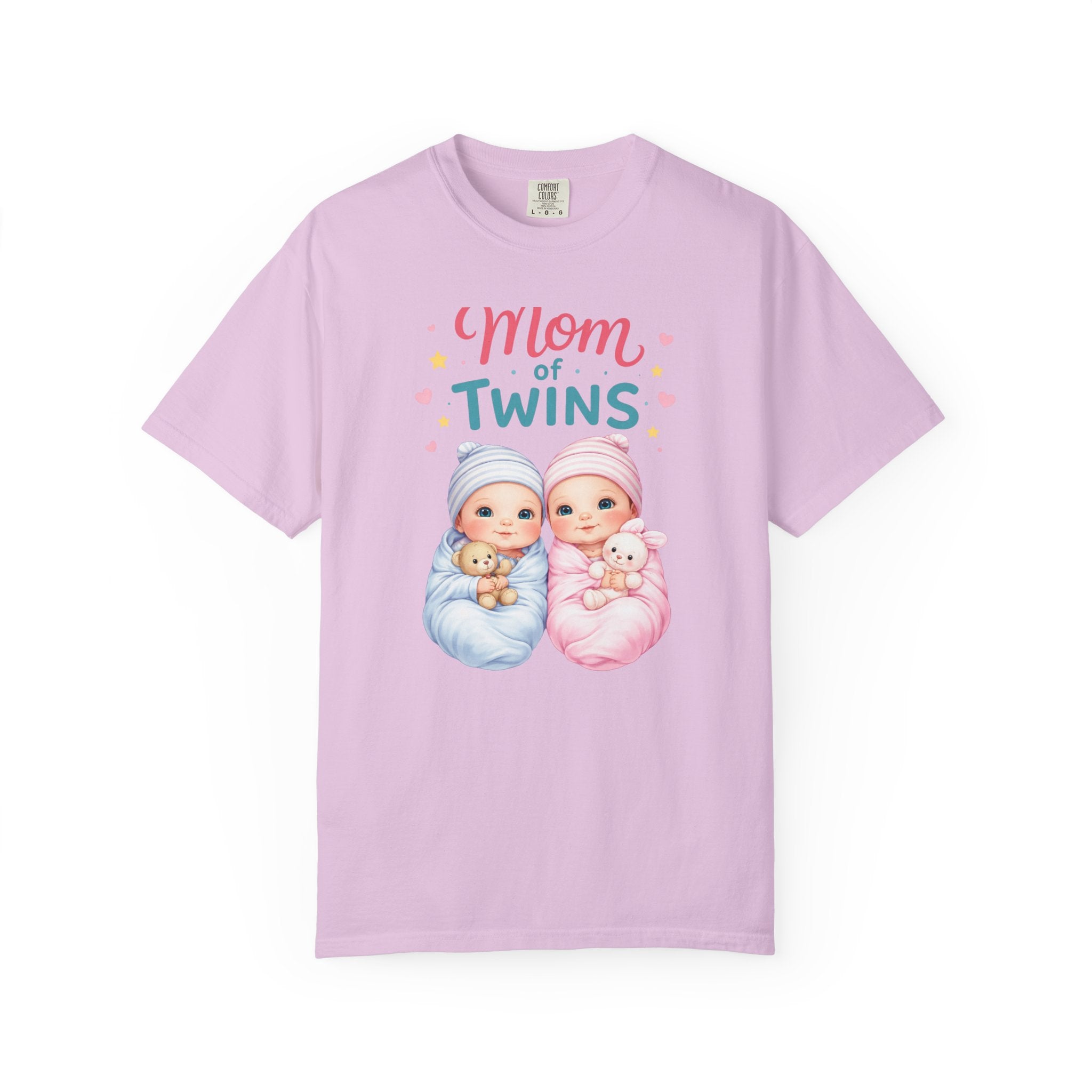 Mom of Twins T‑Shirt — Cute Twin Baby Graphic Tee - Perfect Wear on Slow Mornings with coffee and a Nursery