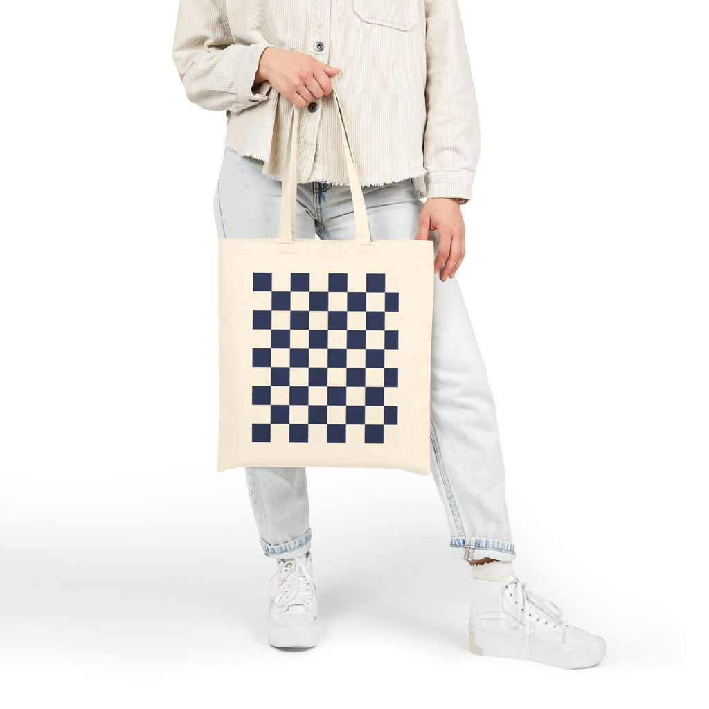 Cotton Canvas Tote Bag - Great for Lady Chess Lovers - Easy to Carry Even When Shopping