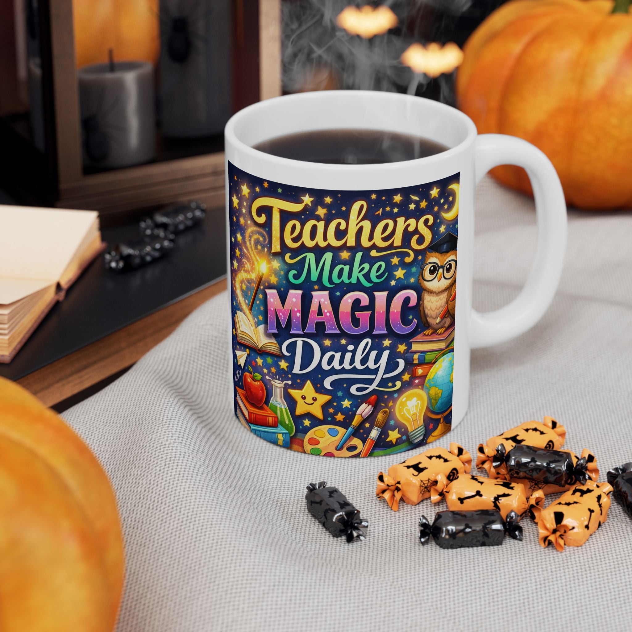 Teachers Magic Ceramic Mug Brings a Playful Energy for Inspiration and Daily Routine in the C