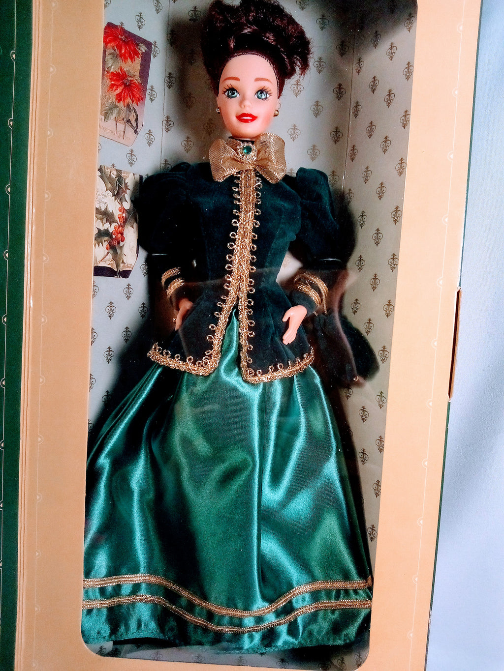 Barbie in Winterland 1966 Fashion Queen Doll: 1990s Collectible Empress with Greeting Card