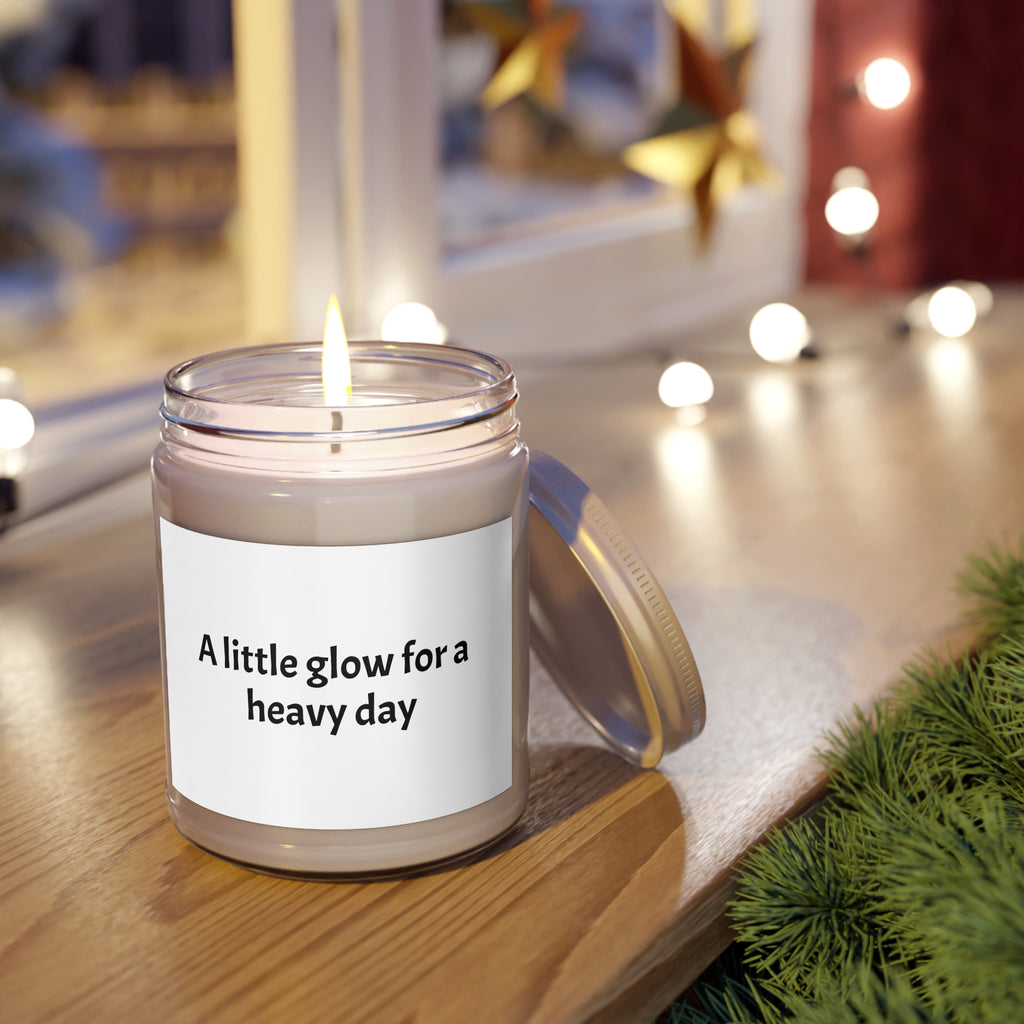 Sympathy Soy Candle - 'A Little Glow for a Heavy Day' Gift for Friends in Need, Share Warmth and Support