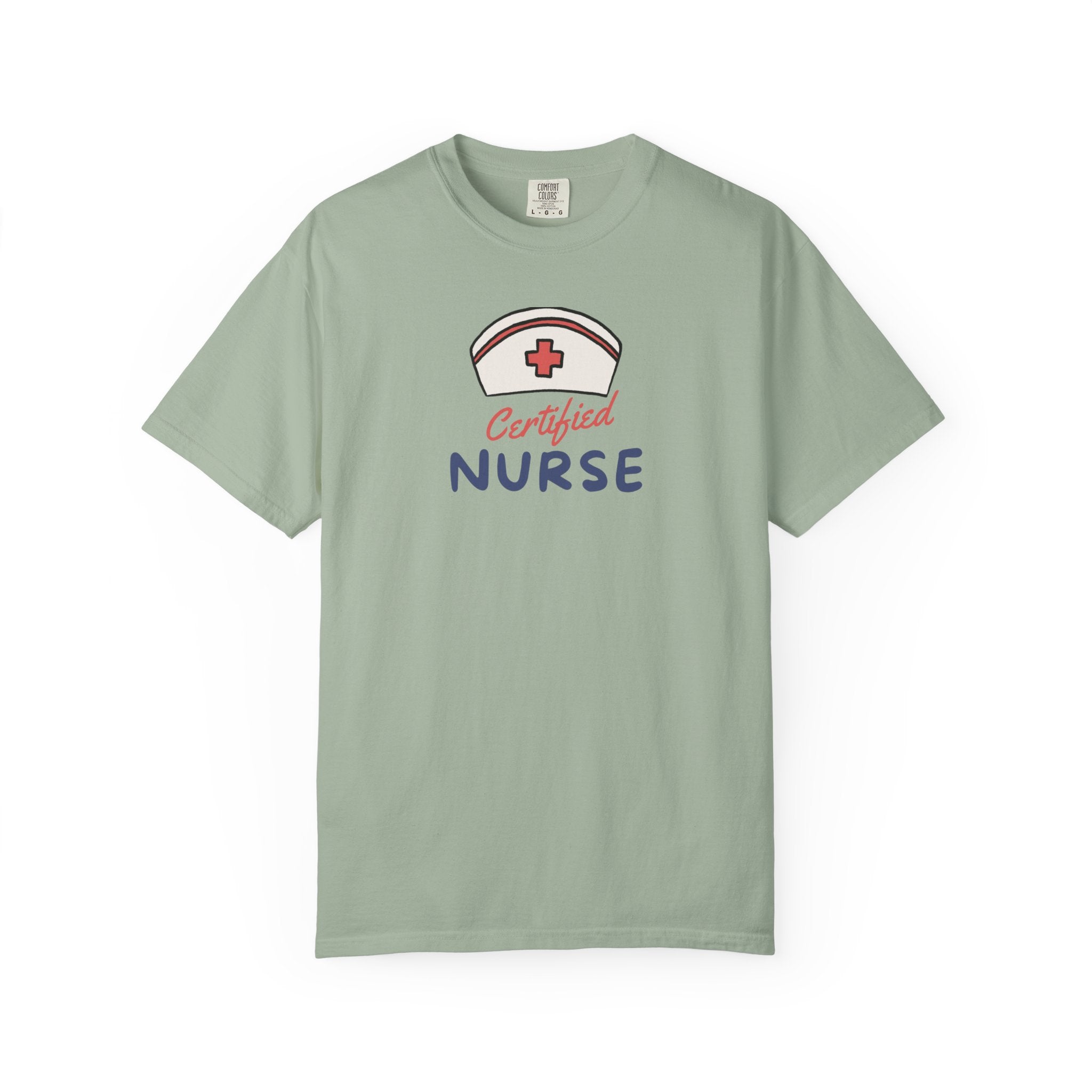 Certified Nurse T-Shirt — Retro Nurse Cap Design, Perfect Gift for Nurses & Nursing Graduates