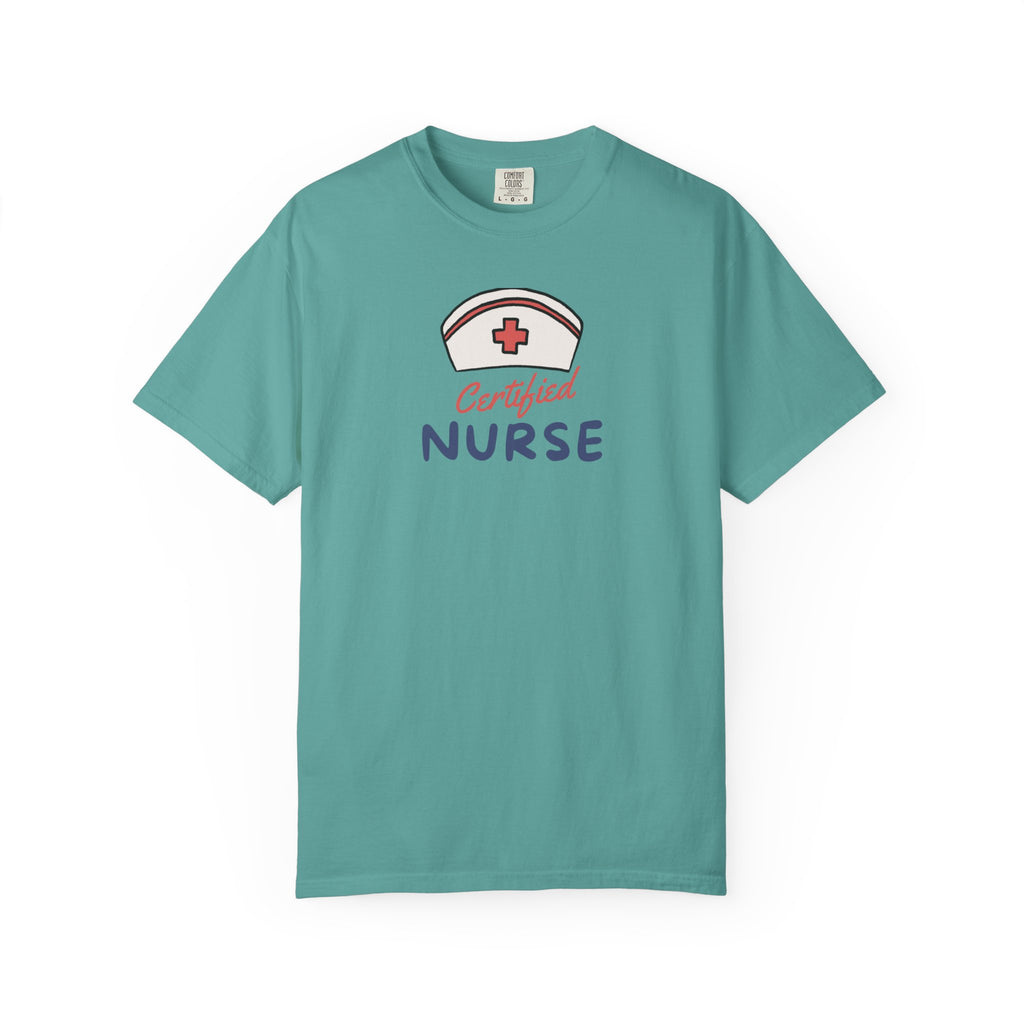 Certified Nurse T-Shirt — Retro Nurse Cap Design, Perfect Gift for Nurses & Nursing Graduates