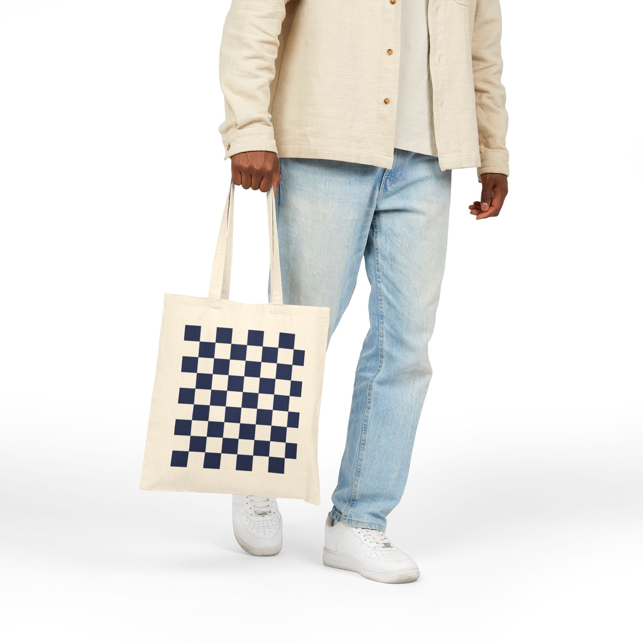 Cotton Canvas Tote Bag - Great for Lady Chess Lovers - Easy to Carry Even When Shopping