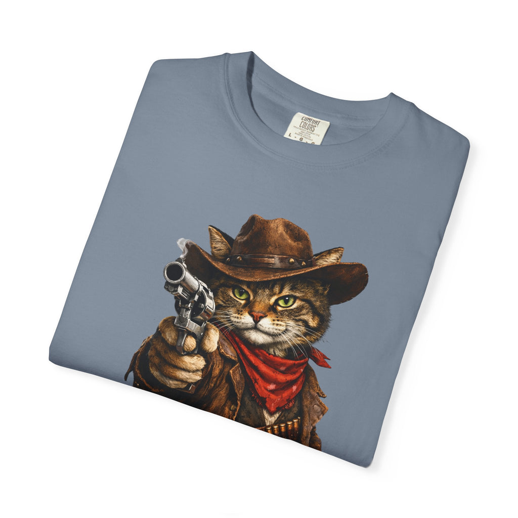 Funny T-Shirt Cowboy Cat Perfect for Cat Lovers, and Anyone with a Great Sense of Humor
