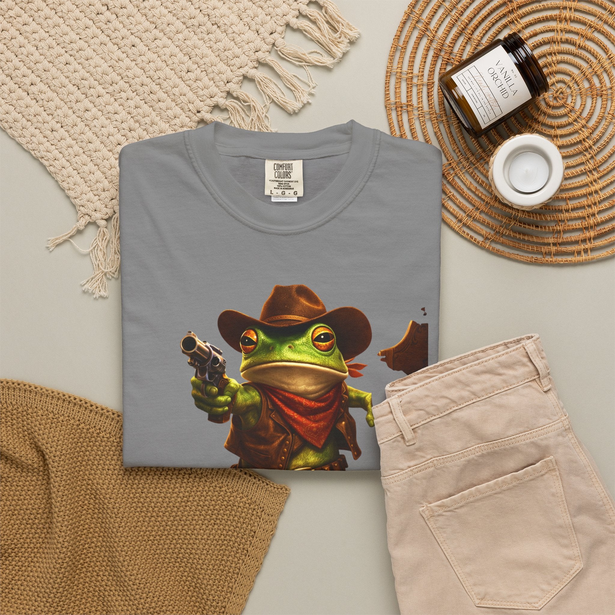 Cute Frog Cowboy T-Shirt – "Who’s Fixin' to Get Licked?" - A playful Image That Sparks Conversation