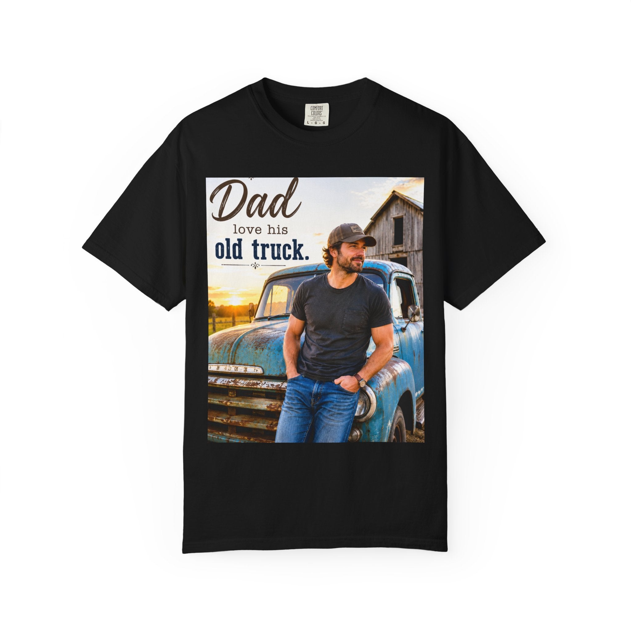 Father’s Day Gift:  Truck Photo T-Shirt for Dads - Who Love Their Old Trucks, Vintage Style for Everyday Wear