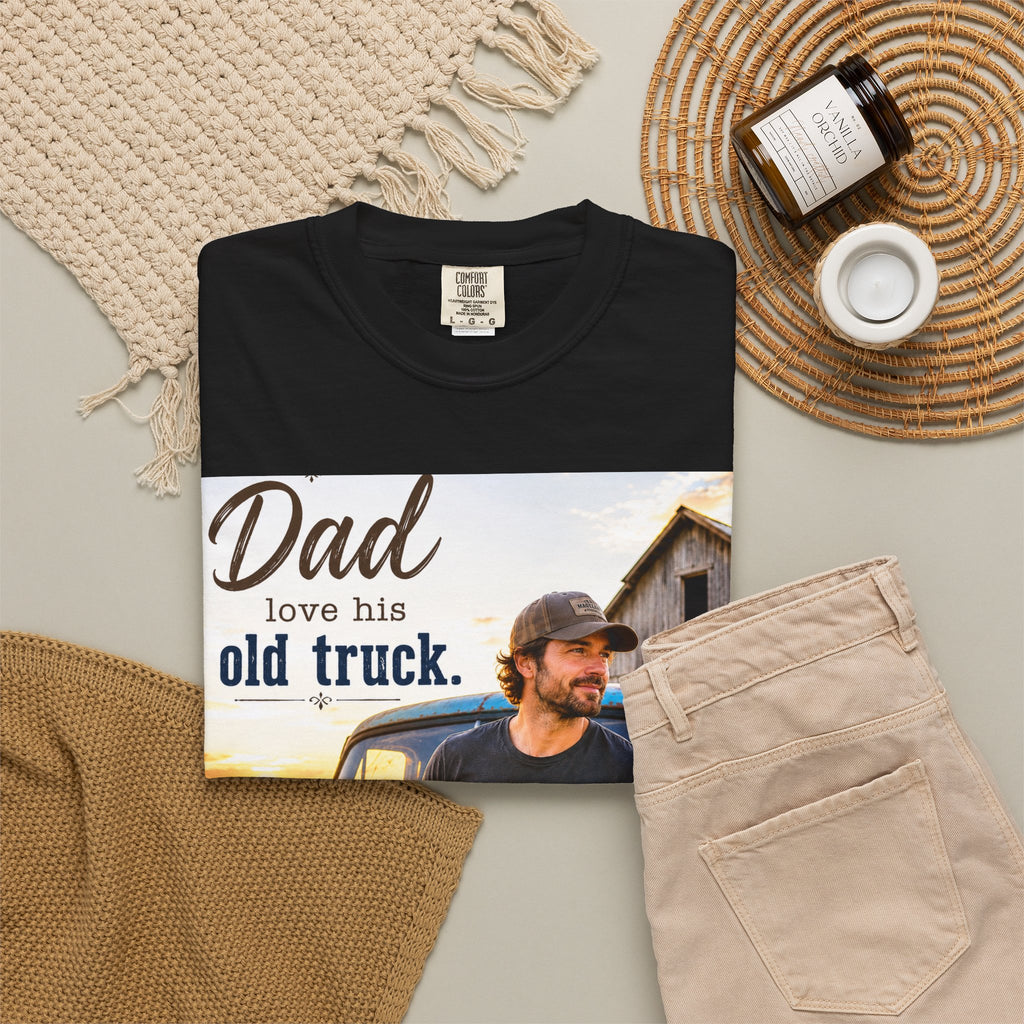 Father’s Day Gift:  Truck Photo T-Shirt for Dads - Who Love Their Old Trucks, Vintage Style for Everyday Wear