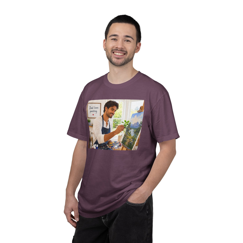 Dad's Love for Painting T-Shirt | Perfect for Art Studio Days & Gallery Openings or Weekend Wear